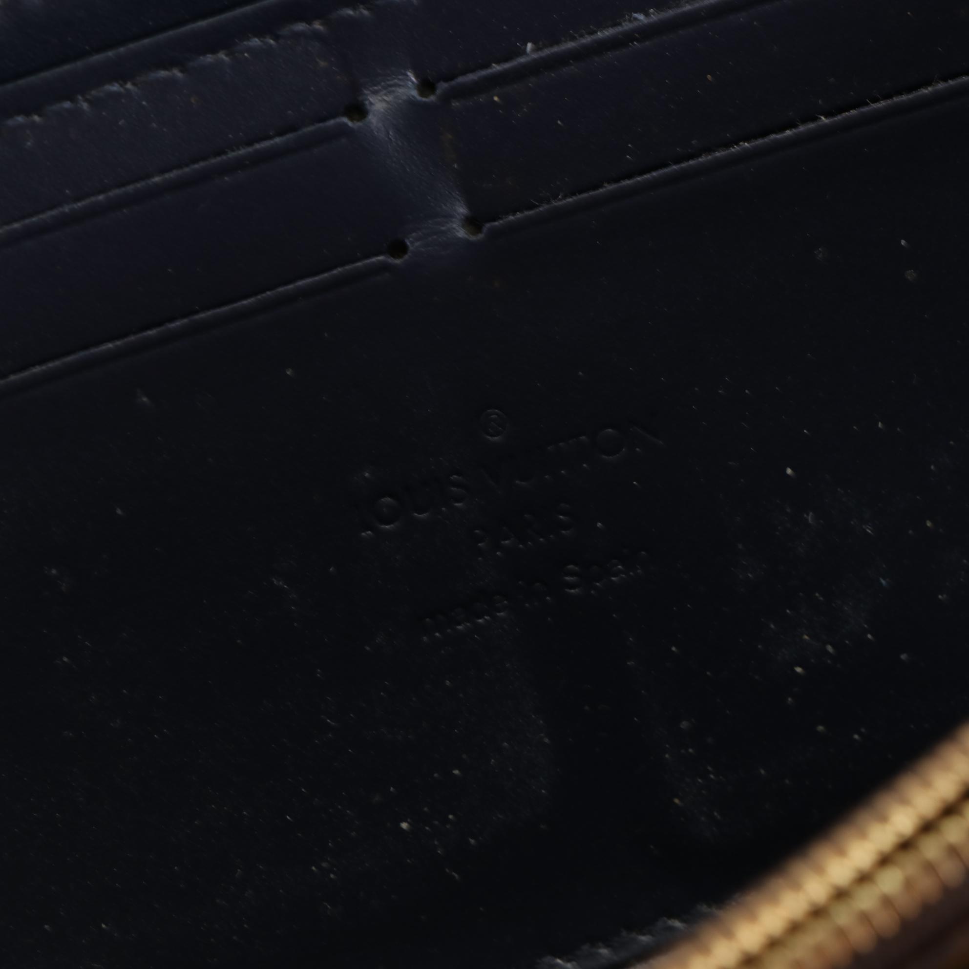 Louis Vuitton Two-Tone Blue Vernis Miroir Clemence Wallet