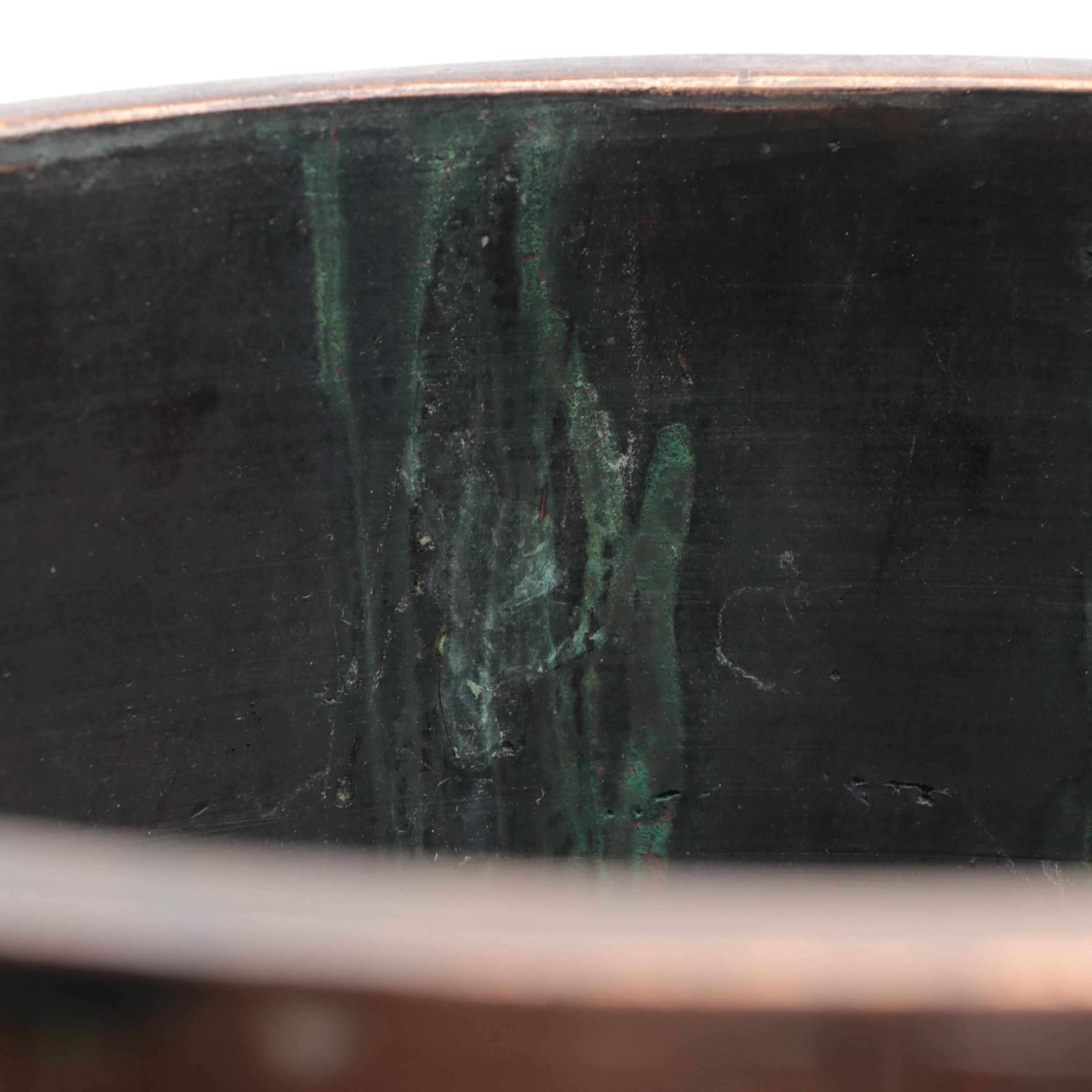 Japanese Cast Bronze Crane and Tiger Umbrella Stand, Early 20th Century