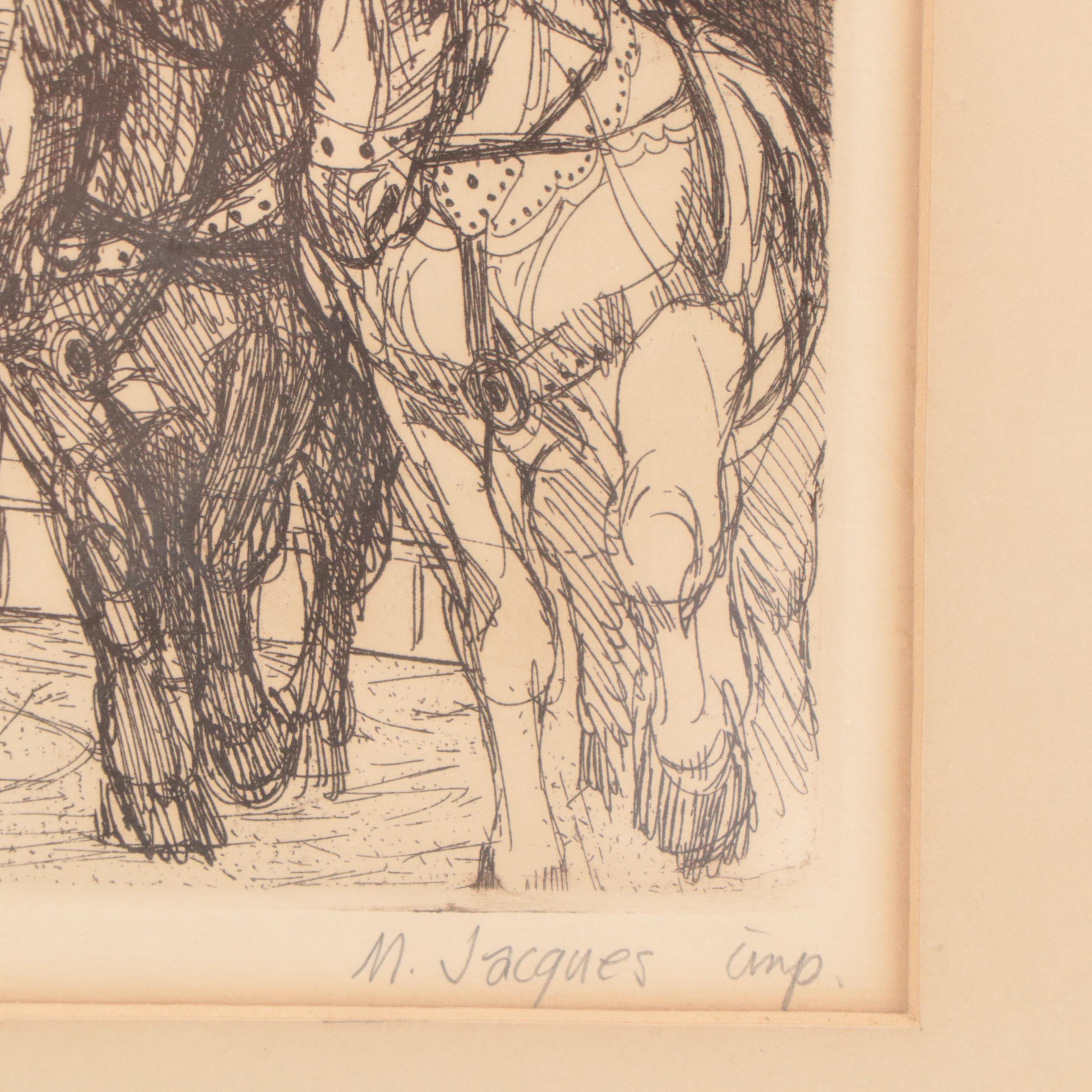 M. Jacques Etching "Circus"