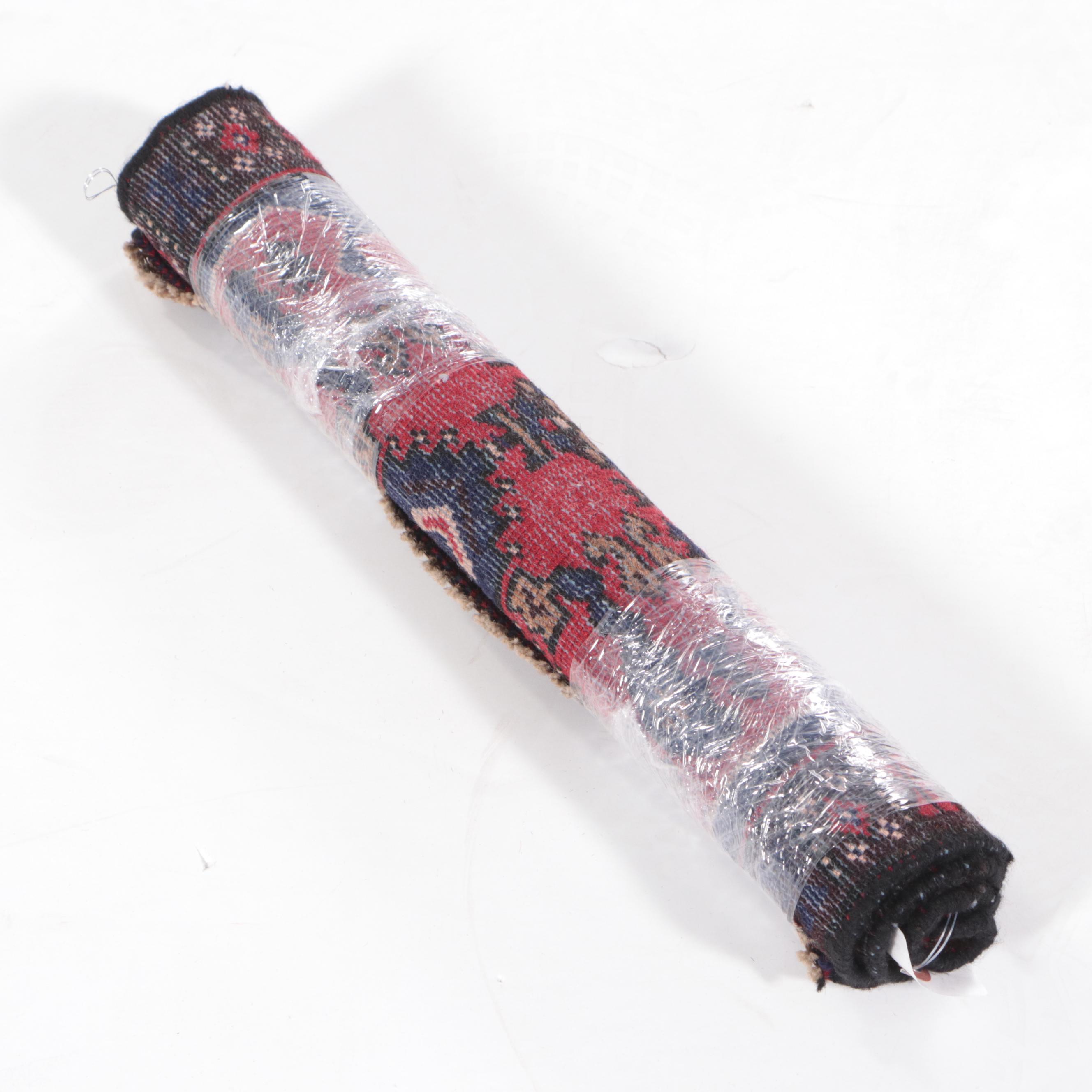 1'7 x 2' Hand-Knotted Afghan Baluch Floor Mat