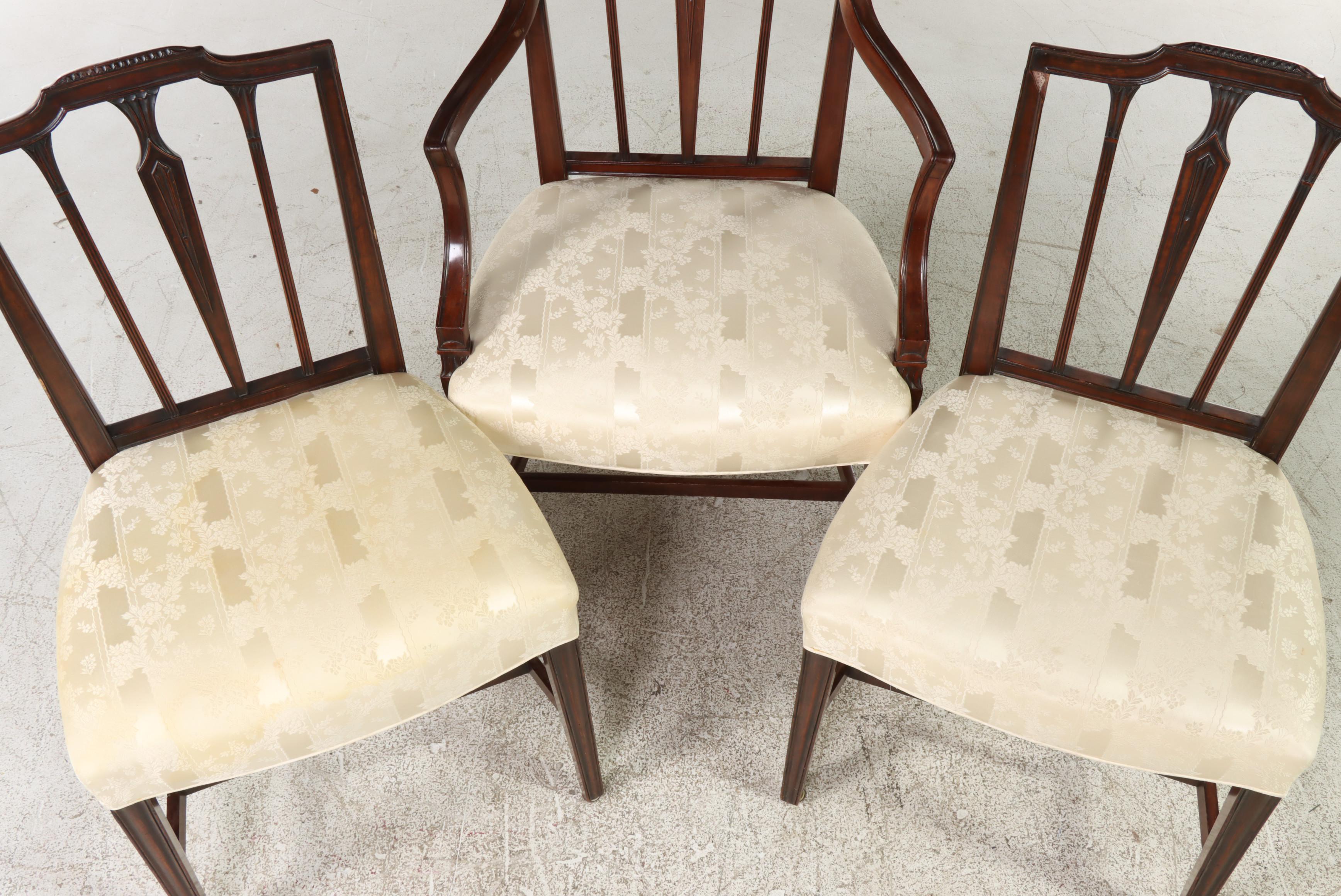 Three George III Mahogany Dining Chairs, circa 1800