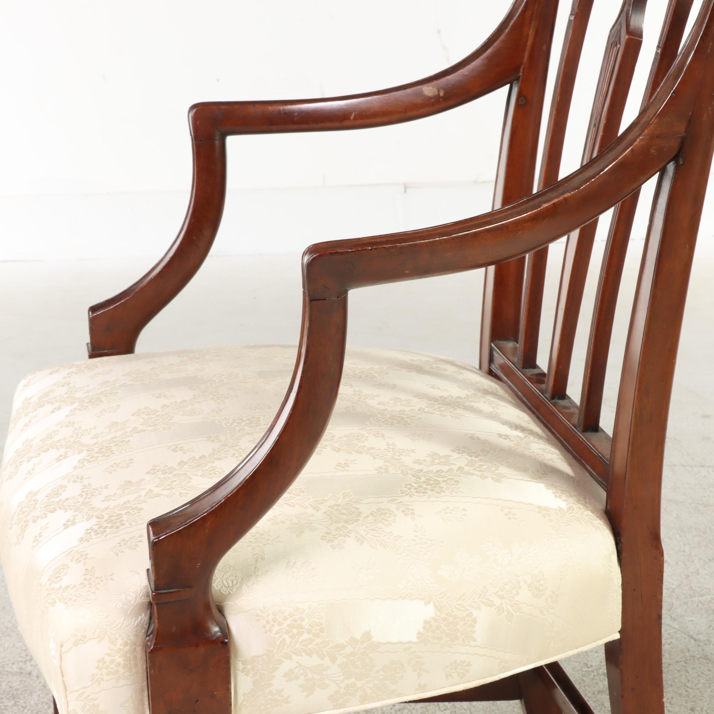 Three George III Mahogany Dining Chairs, circa 1800