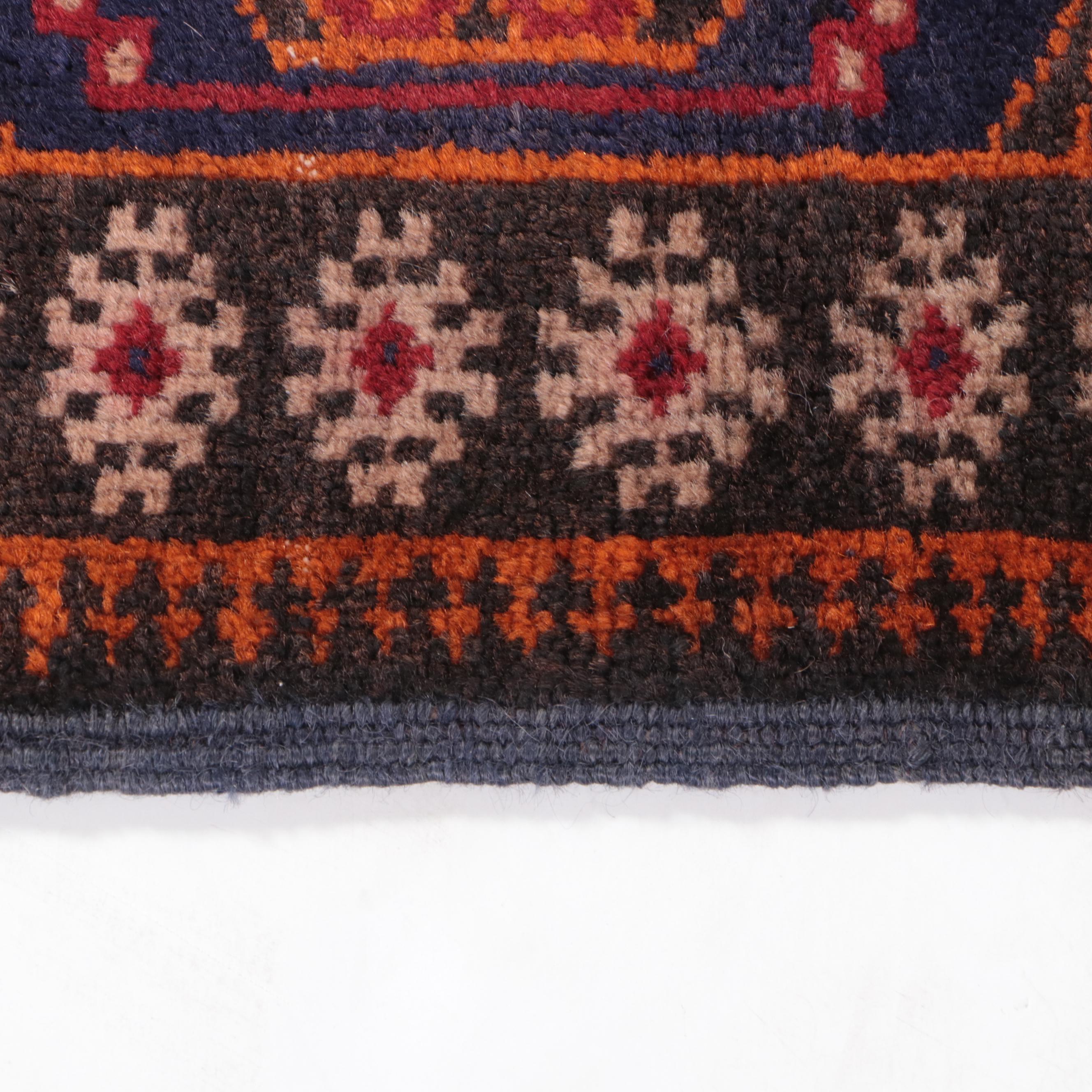 1'8 x 2'1 Hand-Knotted Afghan Baluch Floor Mat