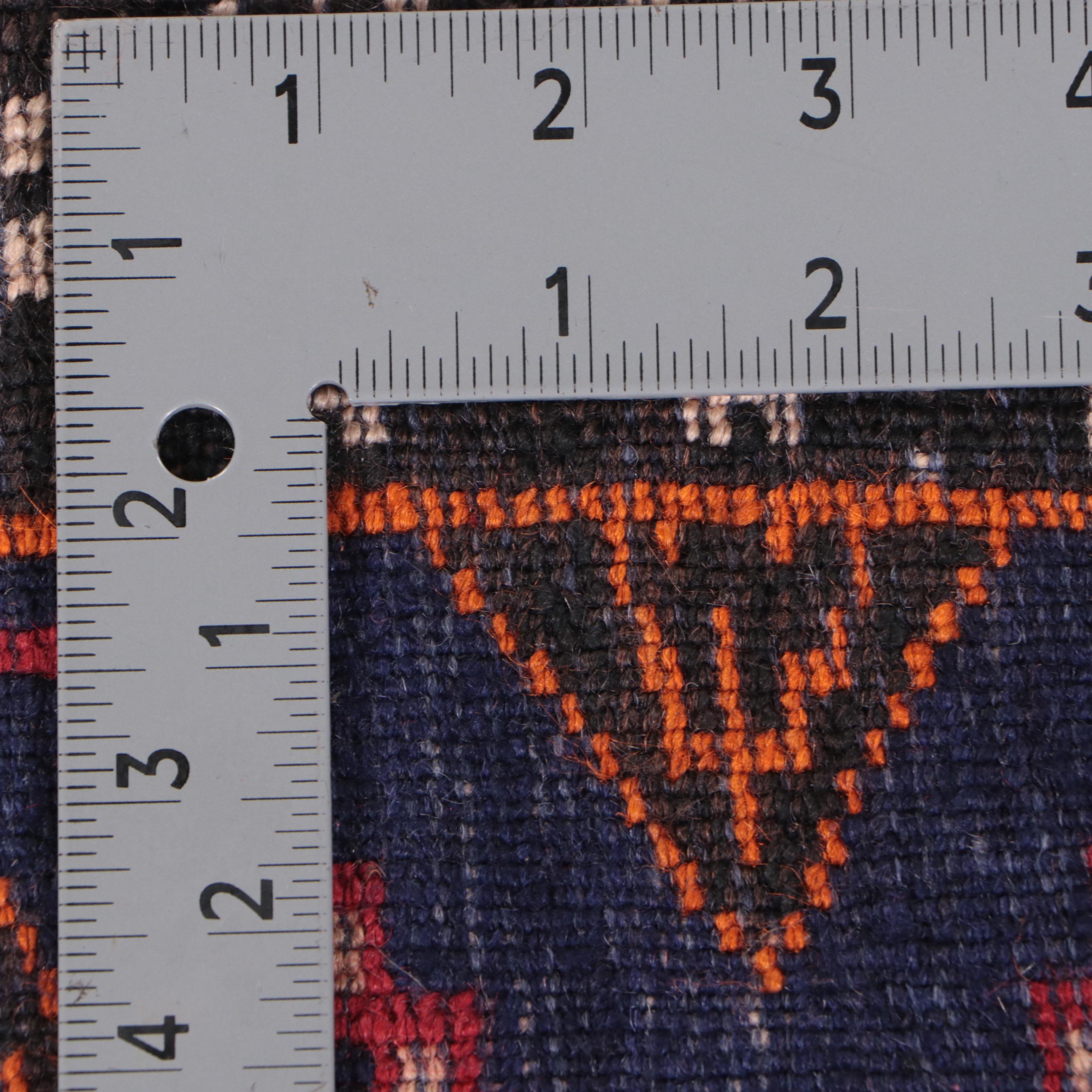 1'8 x 2'1 Hand-Knotted Afghan Baluch Floor Mat