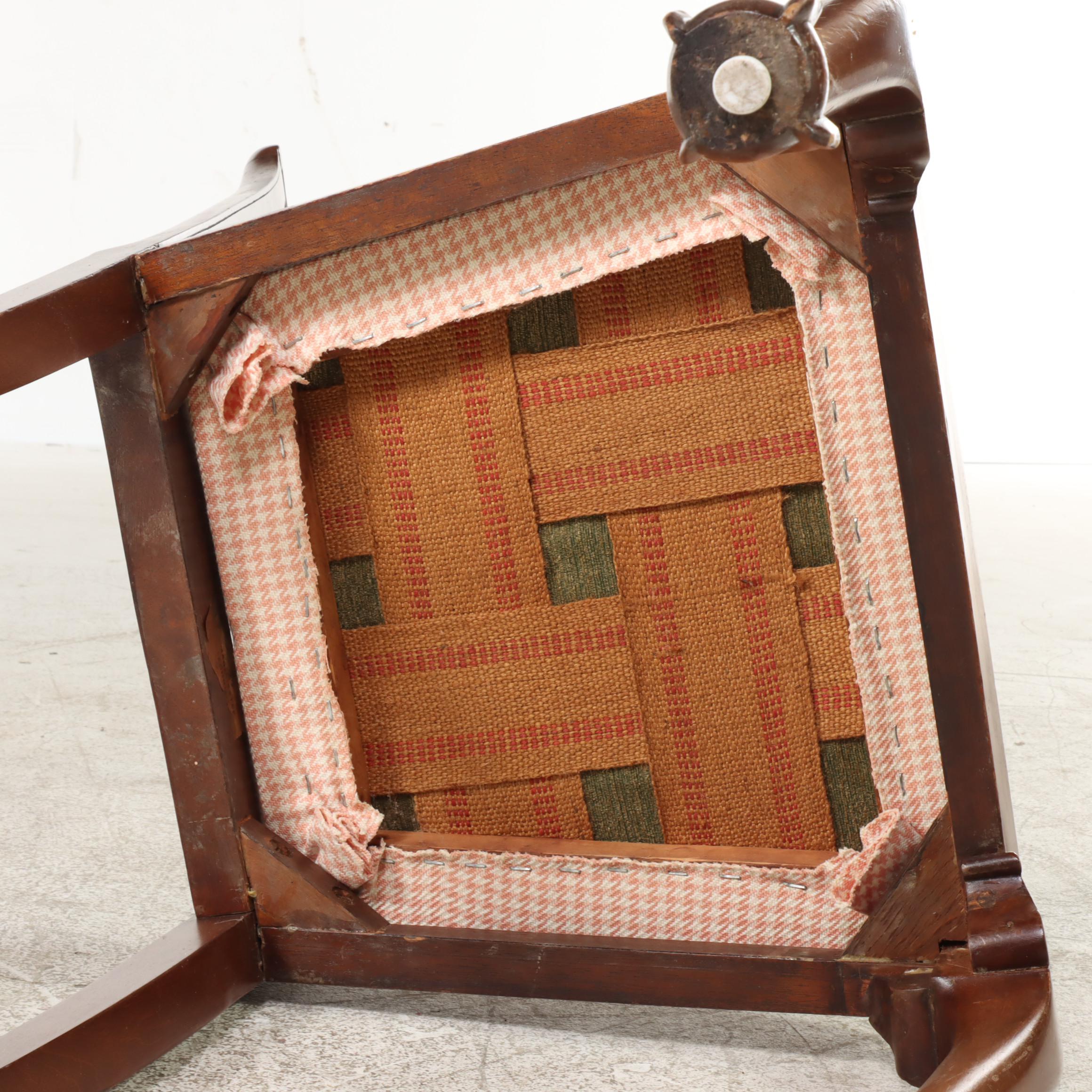 Five George III Style Mahogany Dining Side Chairs, Early 20th Century