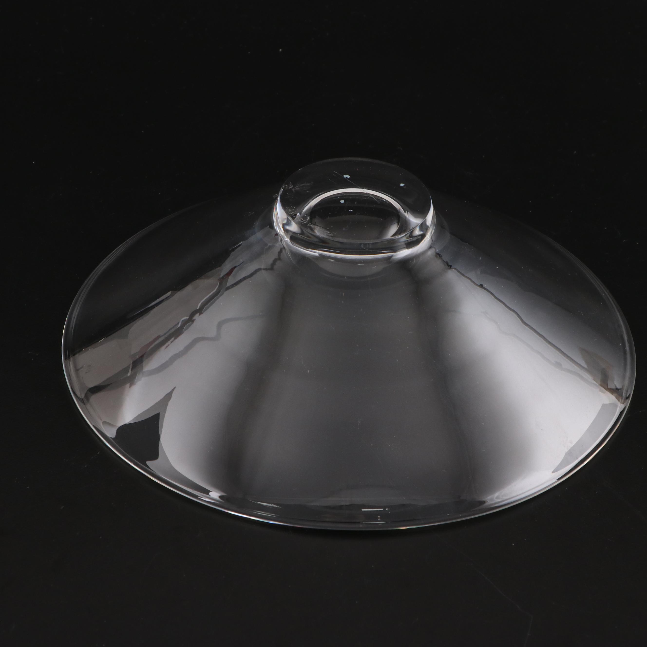 Steuben Glass Flared Bowl and "Love" Figurine