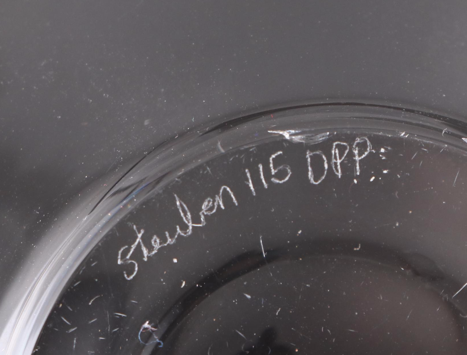 Steuben Glass Flared Bowl and "Love" Figurine