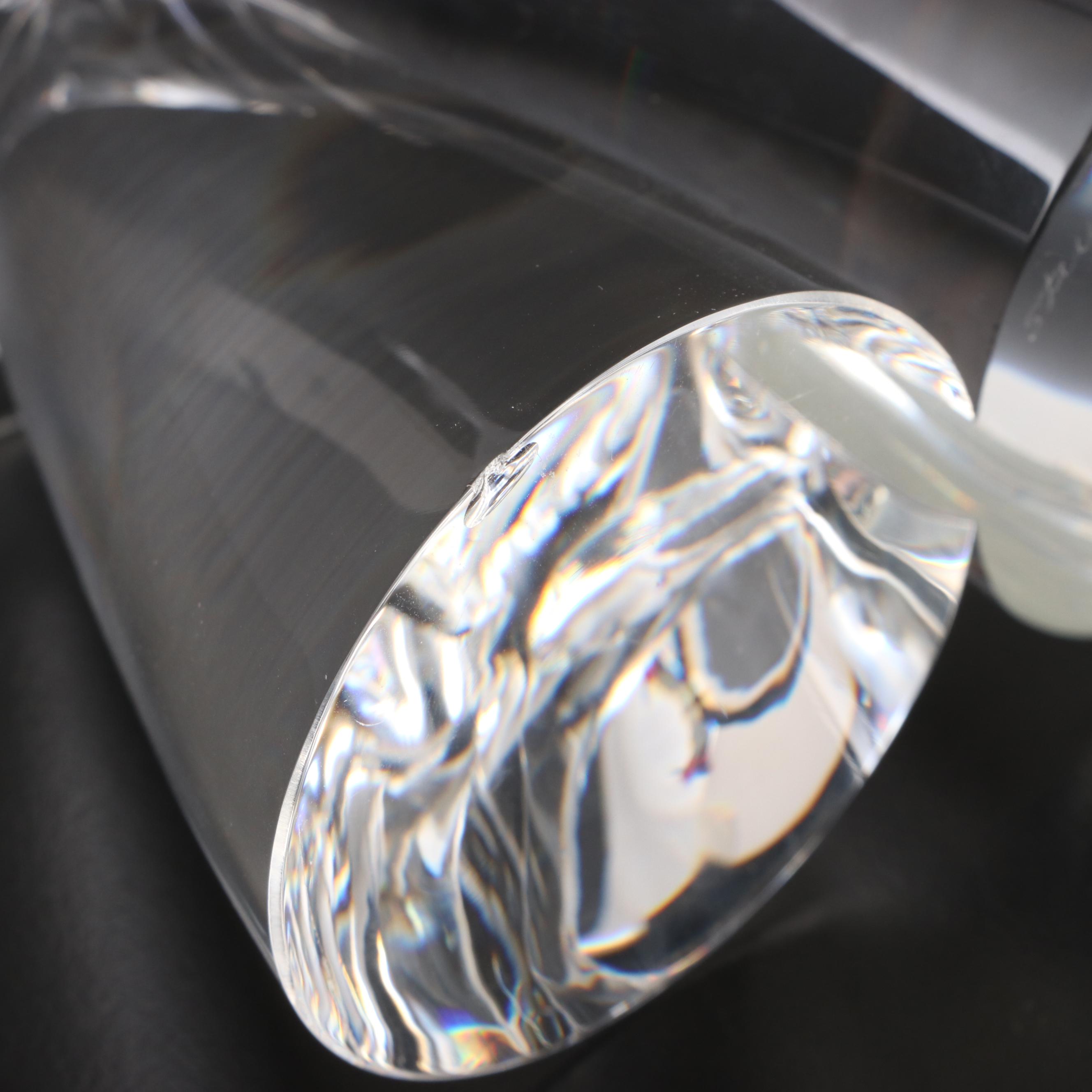 Steuben Glass Flared Bowl and "Love" Figurine