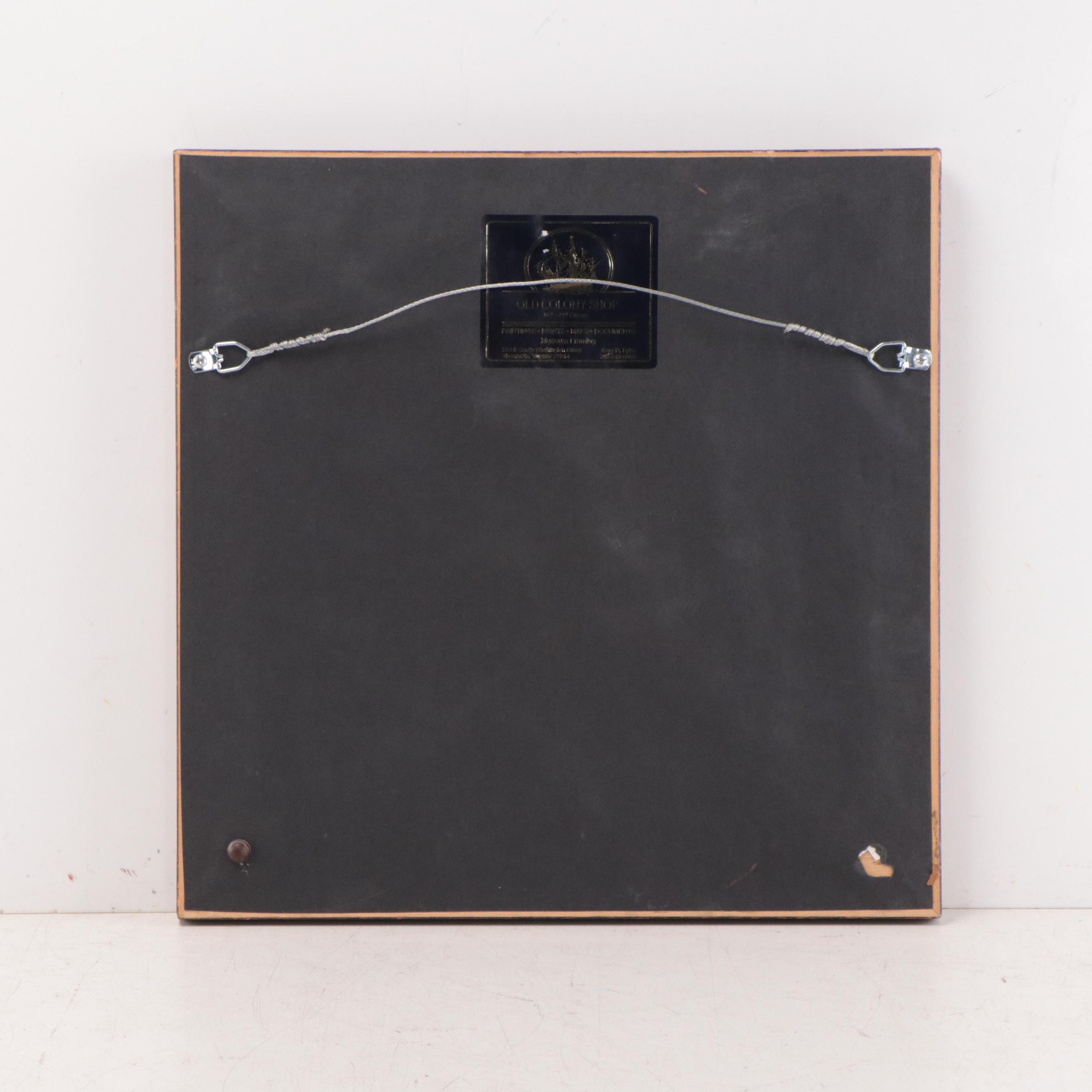 Acrylic Painting of Figures In Horse Drawn Carriage, 1996