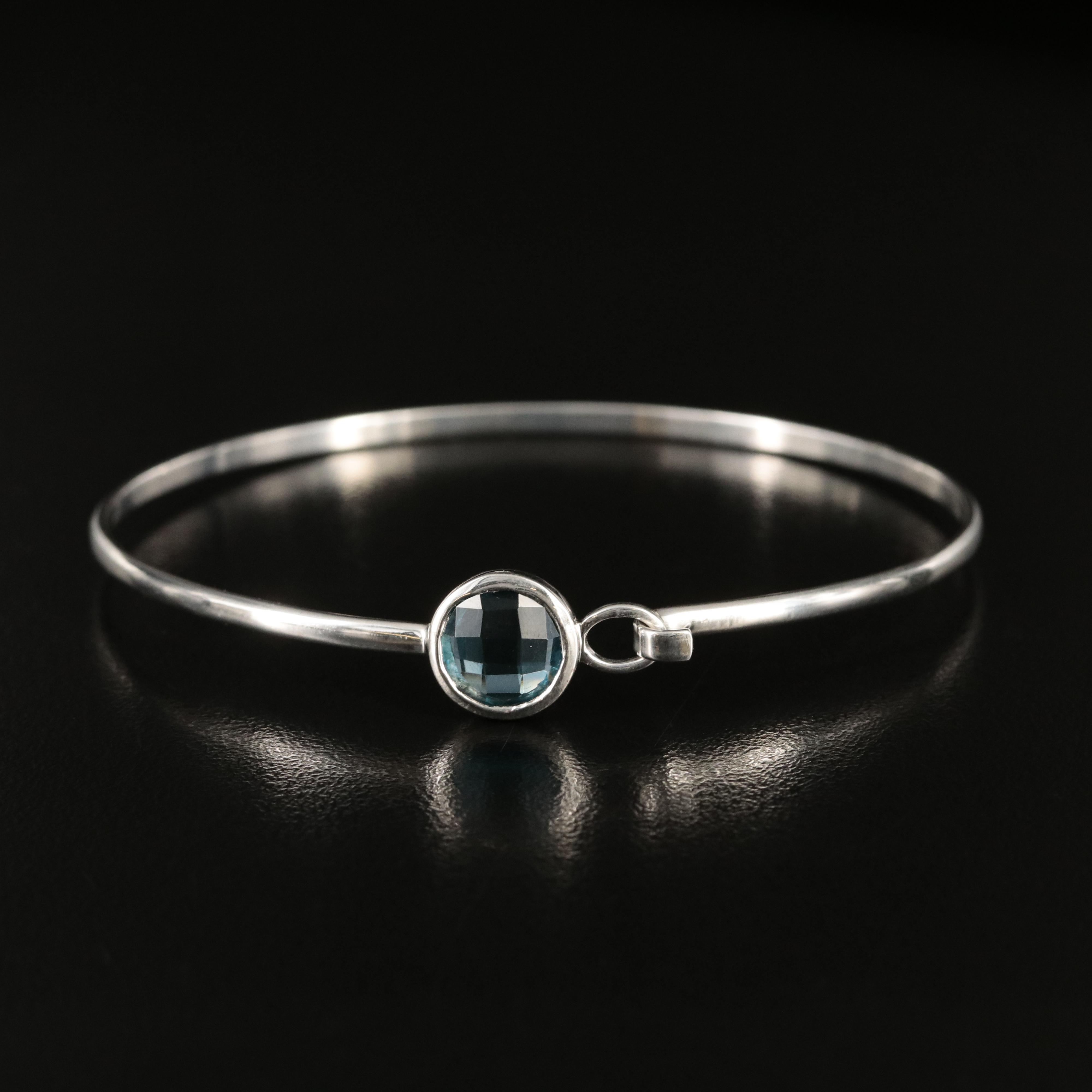 Sterling Topaz Bangle