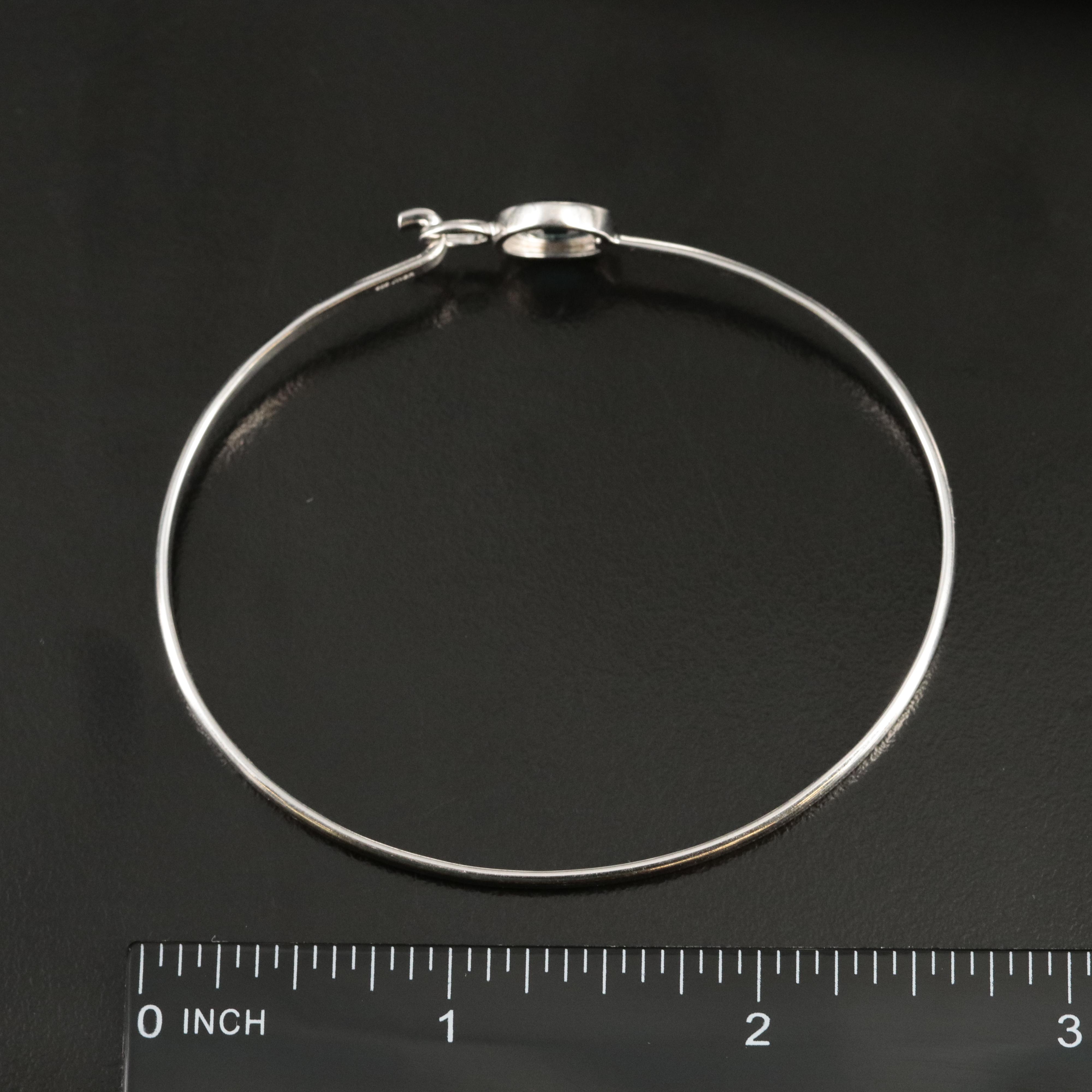 Sterling Topaz Bangle