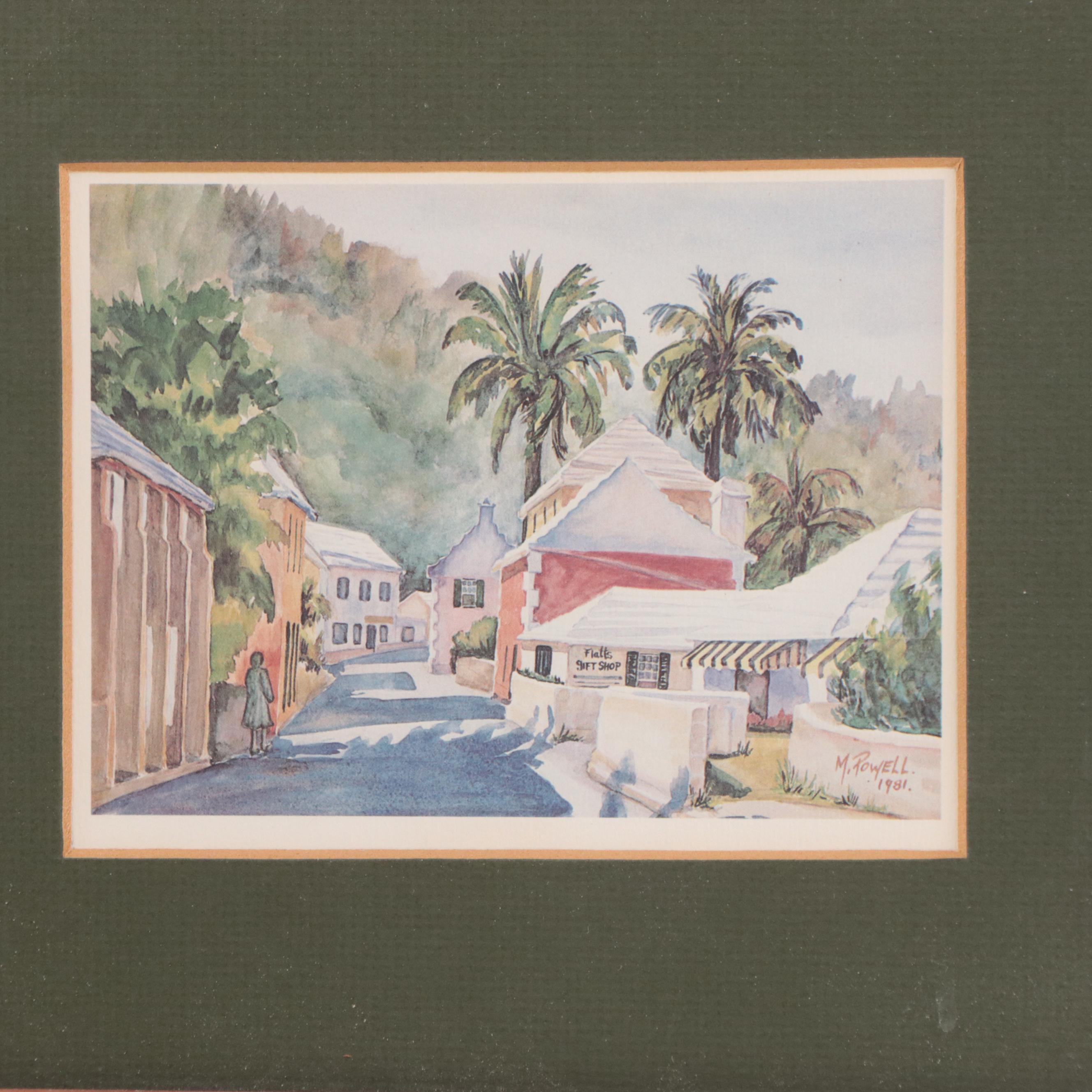 Prints of Bermuda Scenes Including "St. George's - Bermuda"