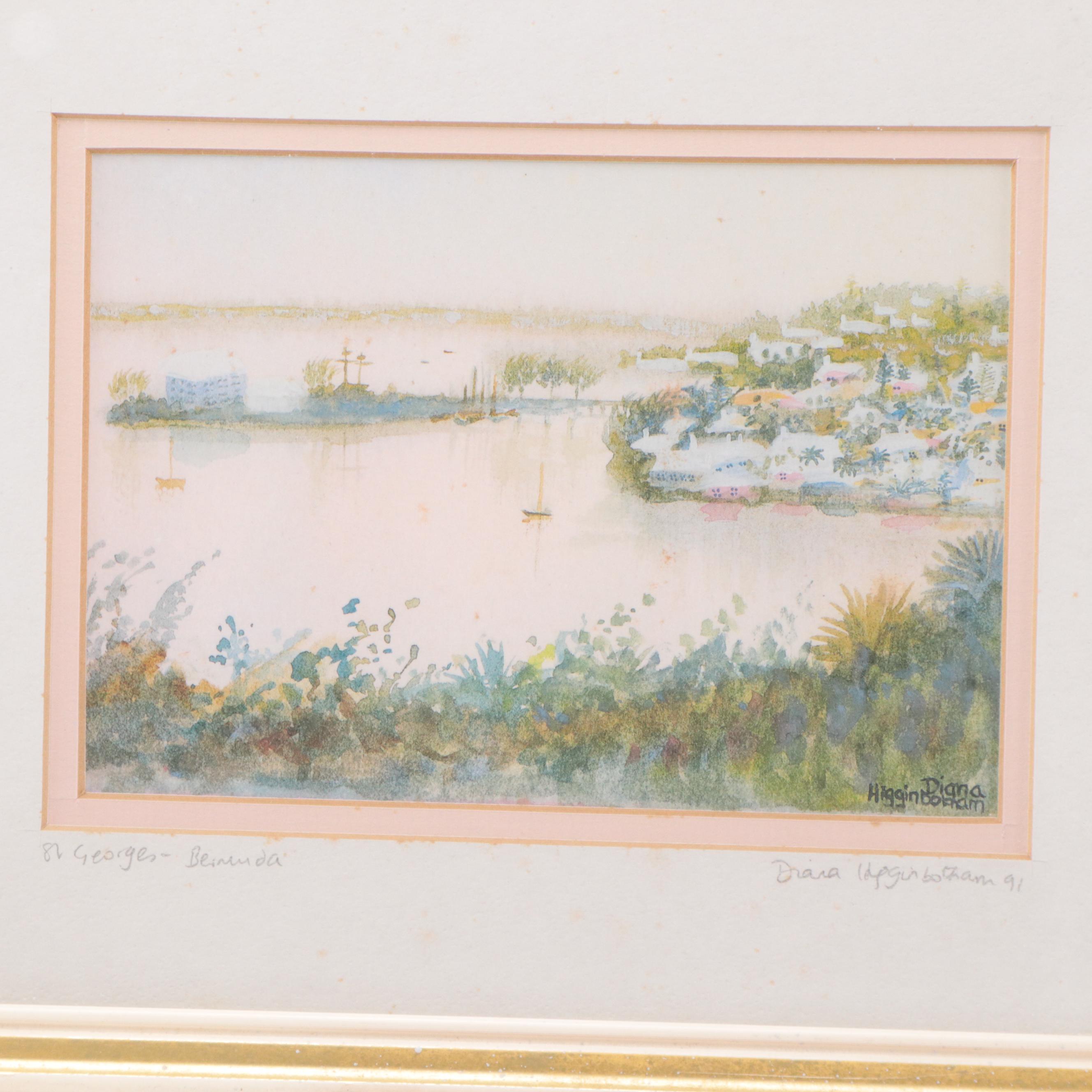 Prints of Bermuda Scenes Including "St. George's - Bermuda"