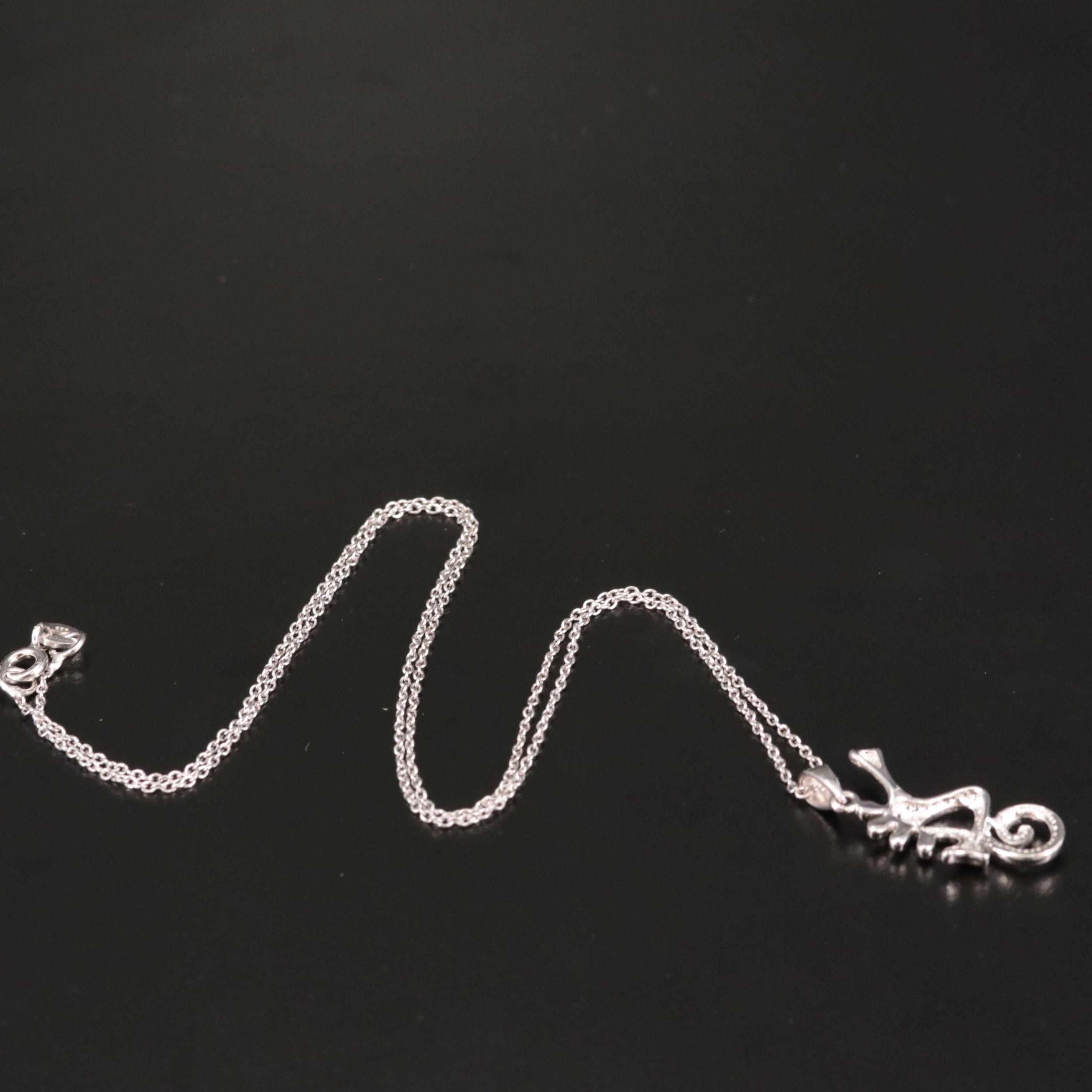 Sterling Seahorse Pendant Necklace