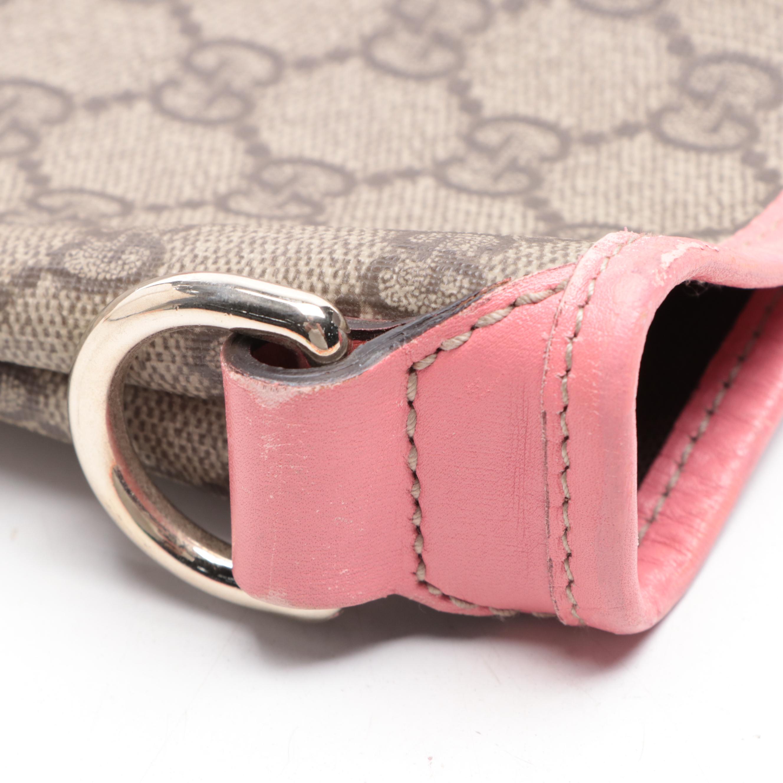 Gucci GG Supreme Canvas and Leather Tote