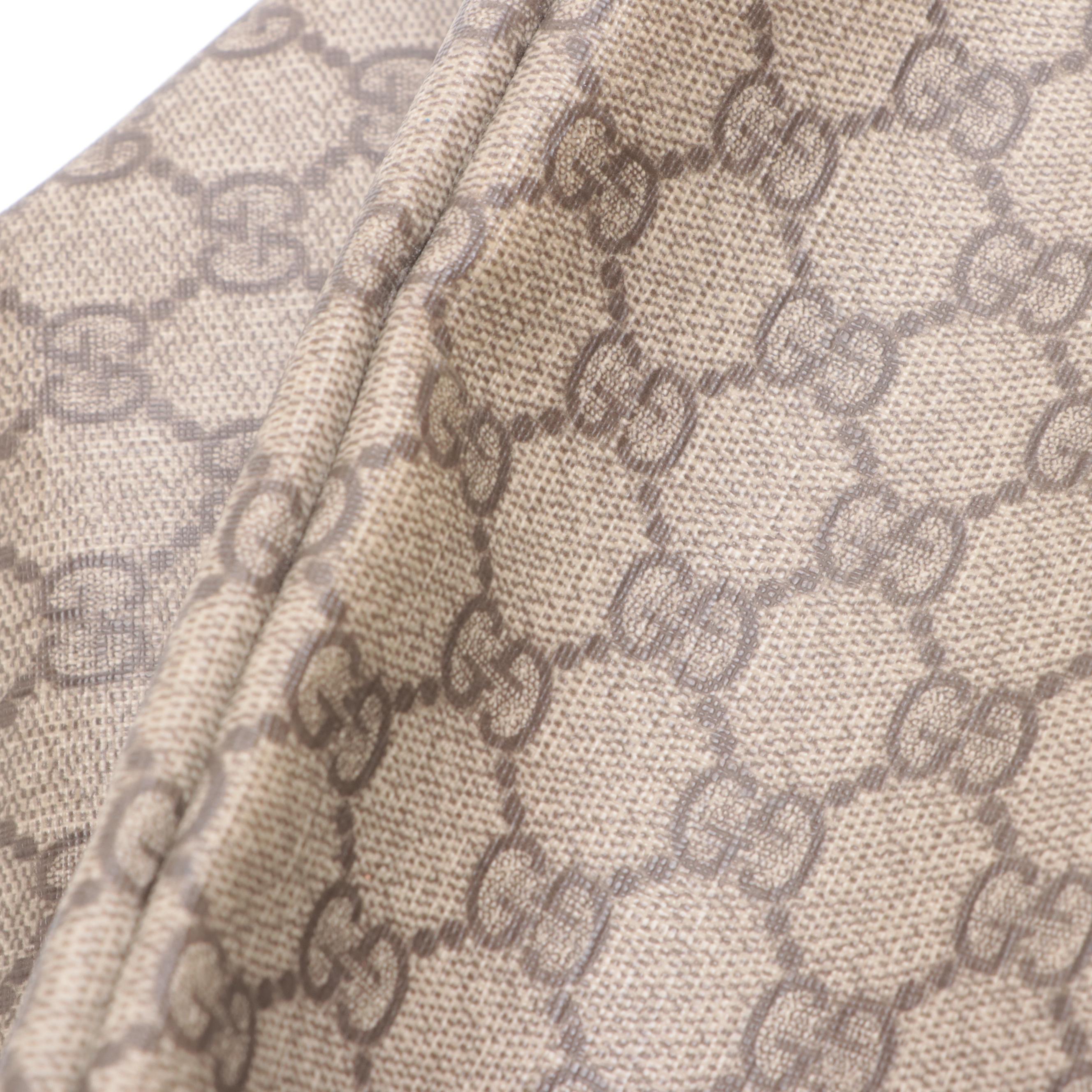 Gucci GG Supreme Canvas and Leather Tote