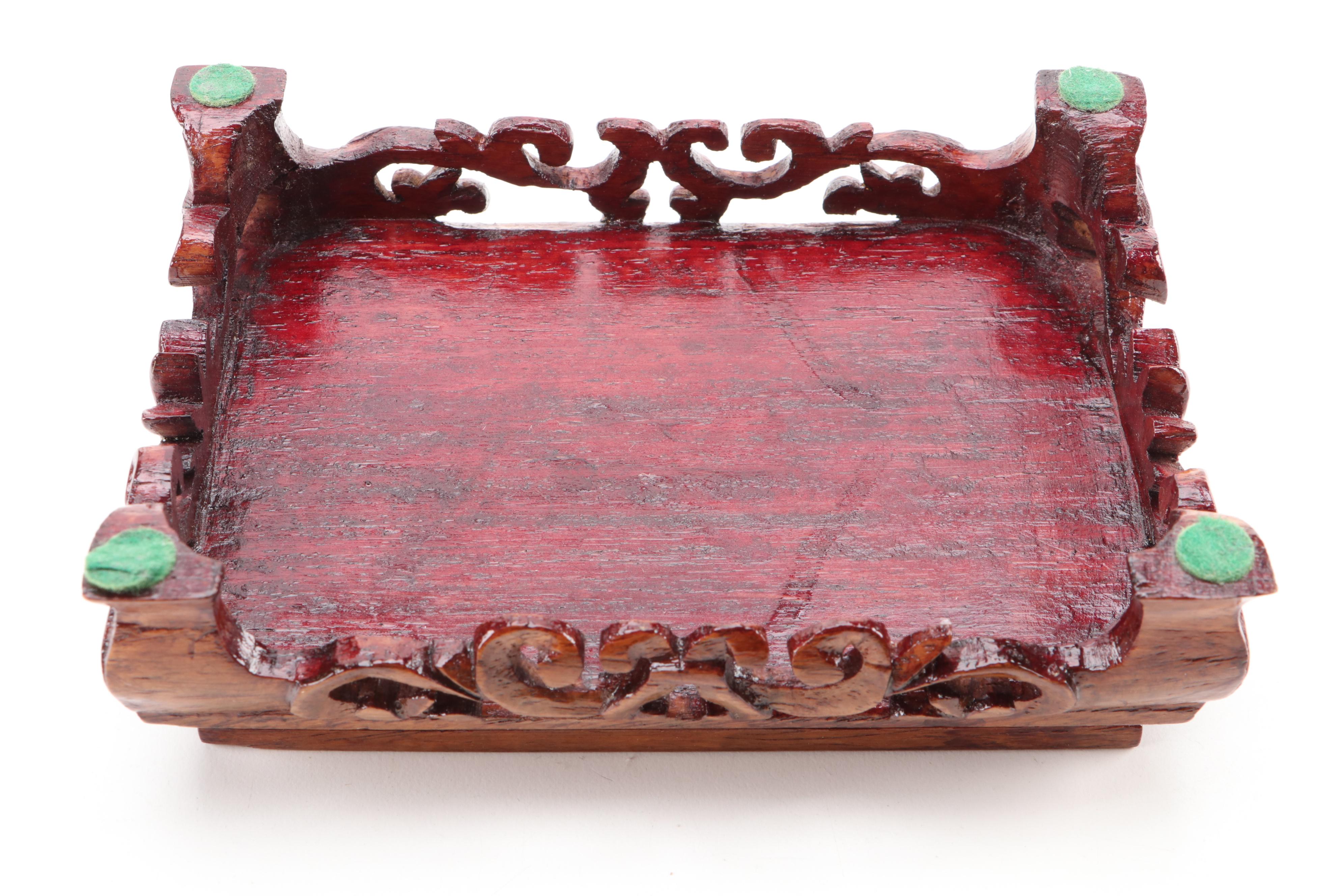 Chinese Carved Serpentine Covered Censer with Deer and Ring Handles