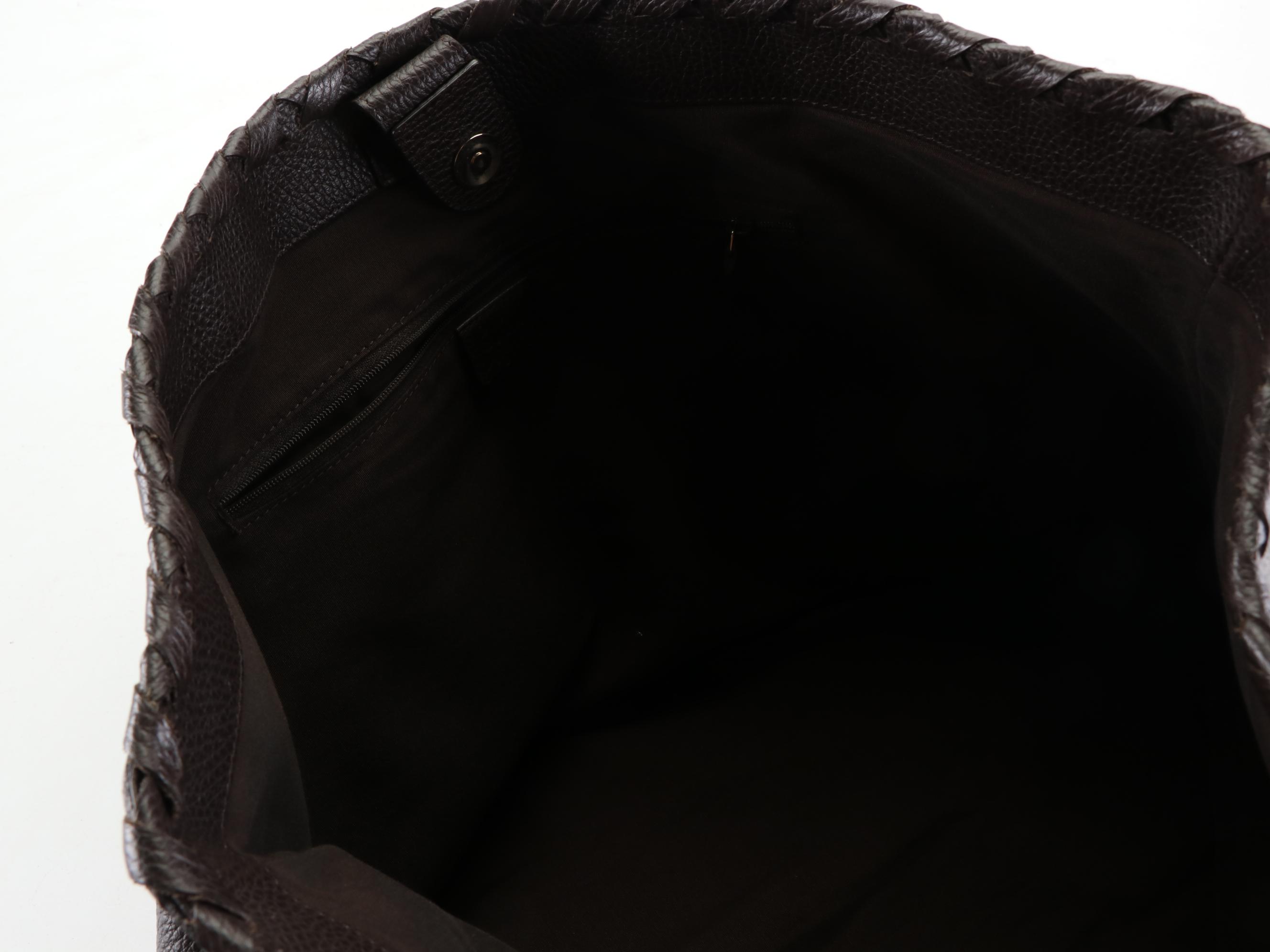 Gucci Bamboo Tassel Shoulder Tote in Grain Leather