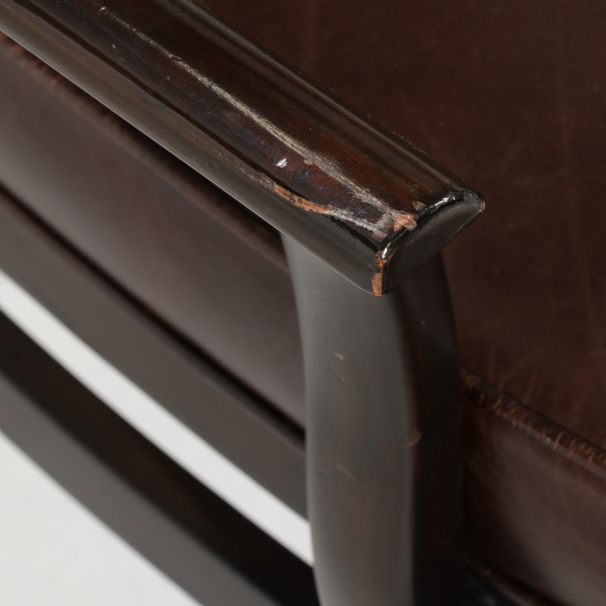 Stanley Furniture Extension Dining Table and Eight Brass-Tacked Chairs