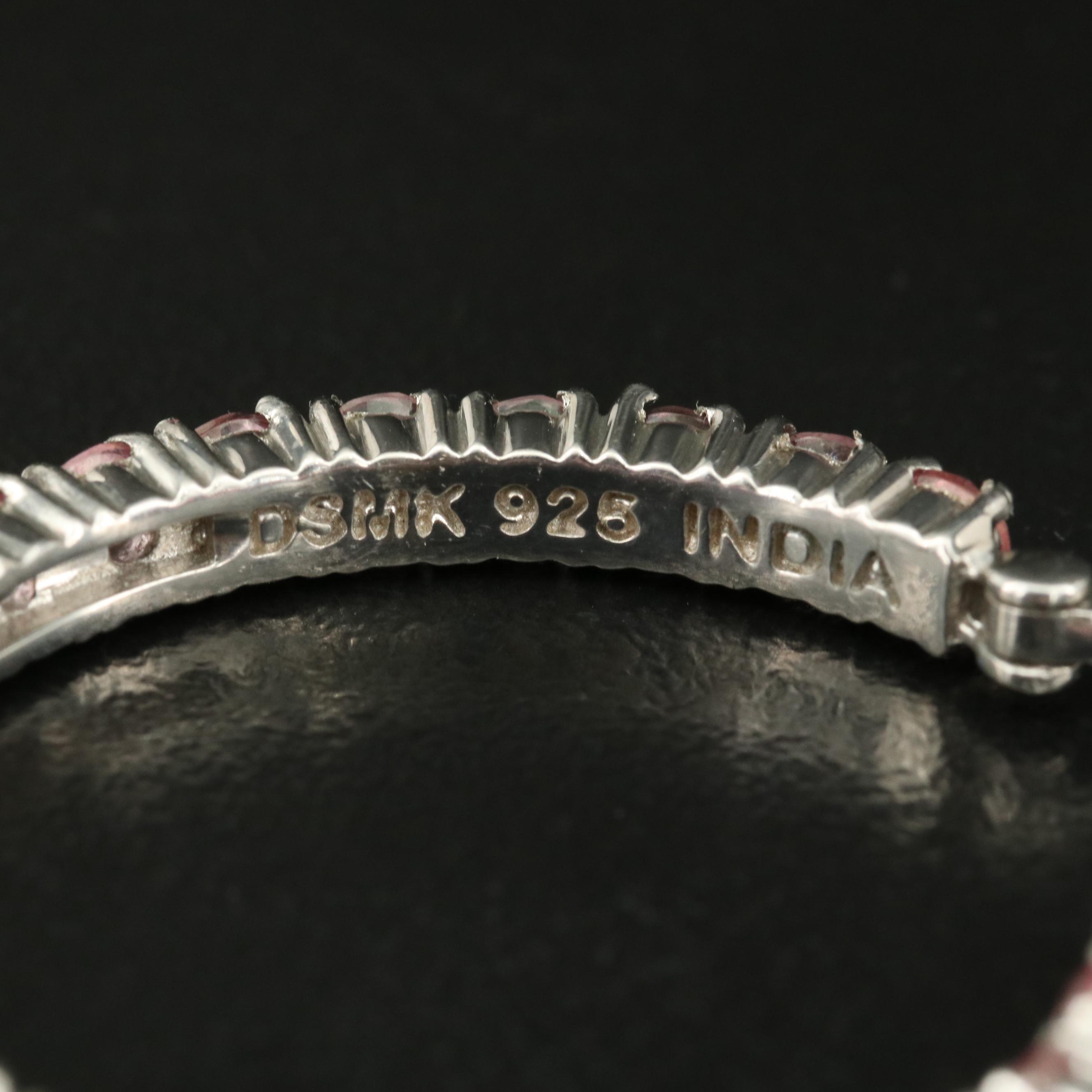 Sterling Topaz Inside-Out Hoop Earrings