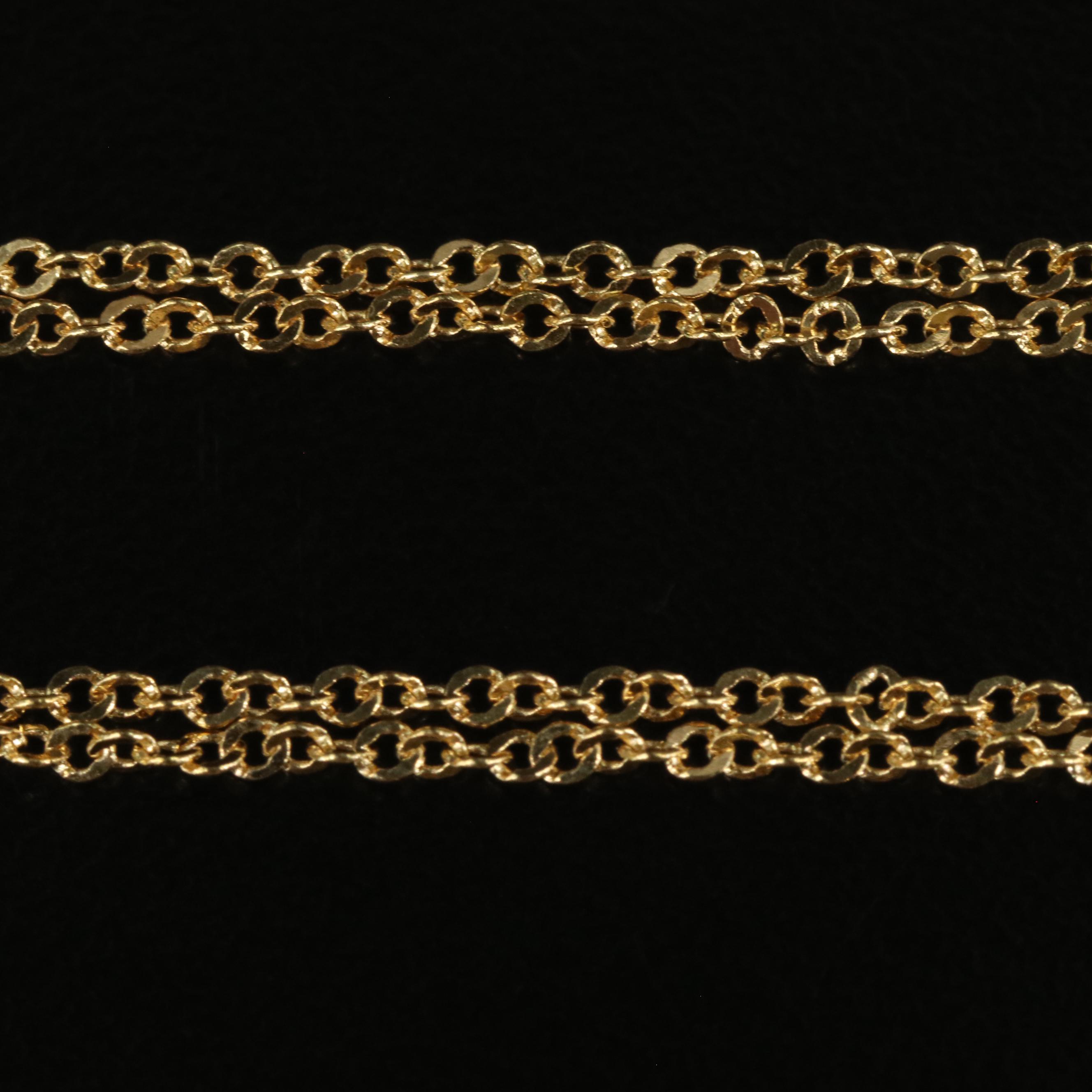 14K Bee and Flower Pendant Necklace