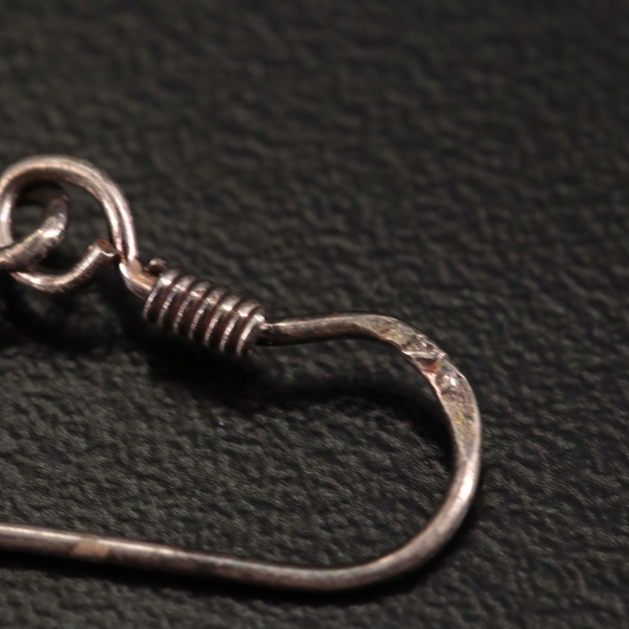 Sterling Amethyst Dangle Earrings