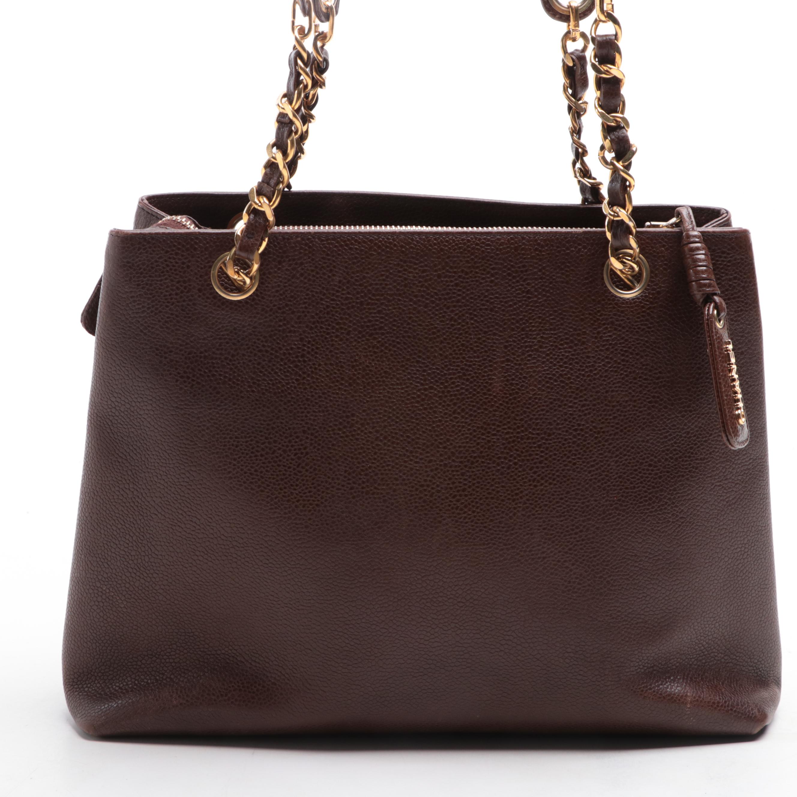 Chanel CC Turnlock Shoulder Bag in Caviar Leather