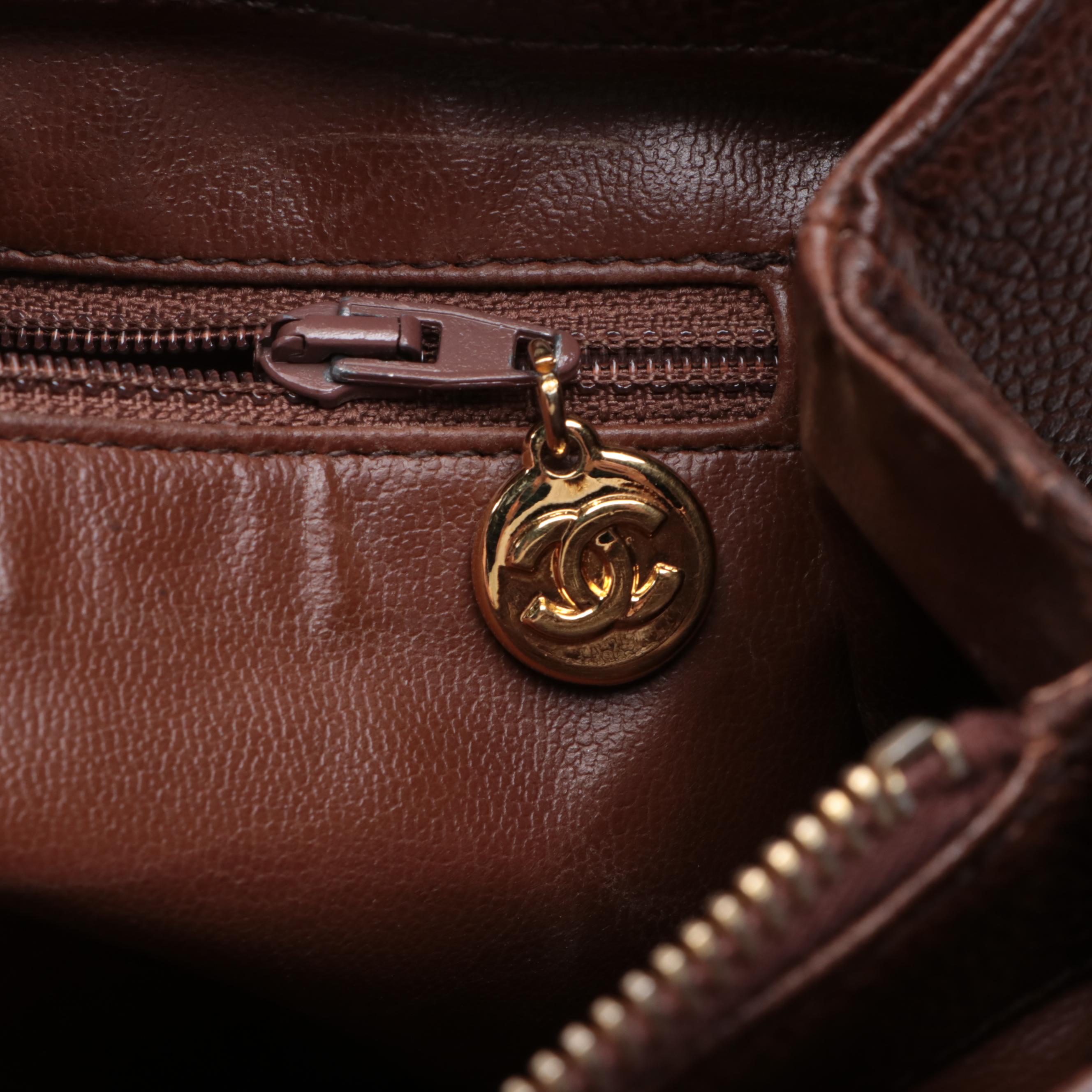 Chanel CC Turnlock Shoulder Bag in Caviar Leather