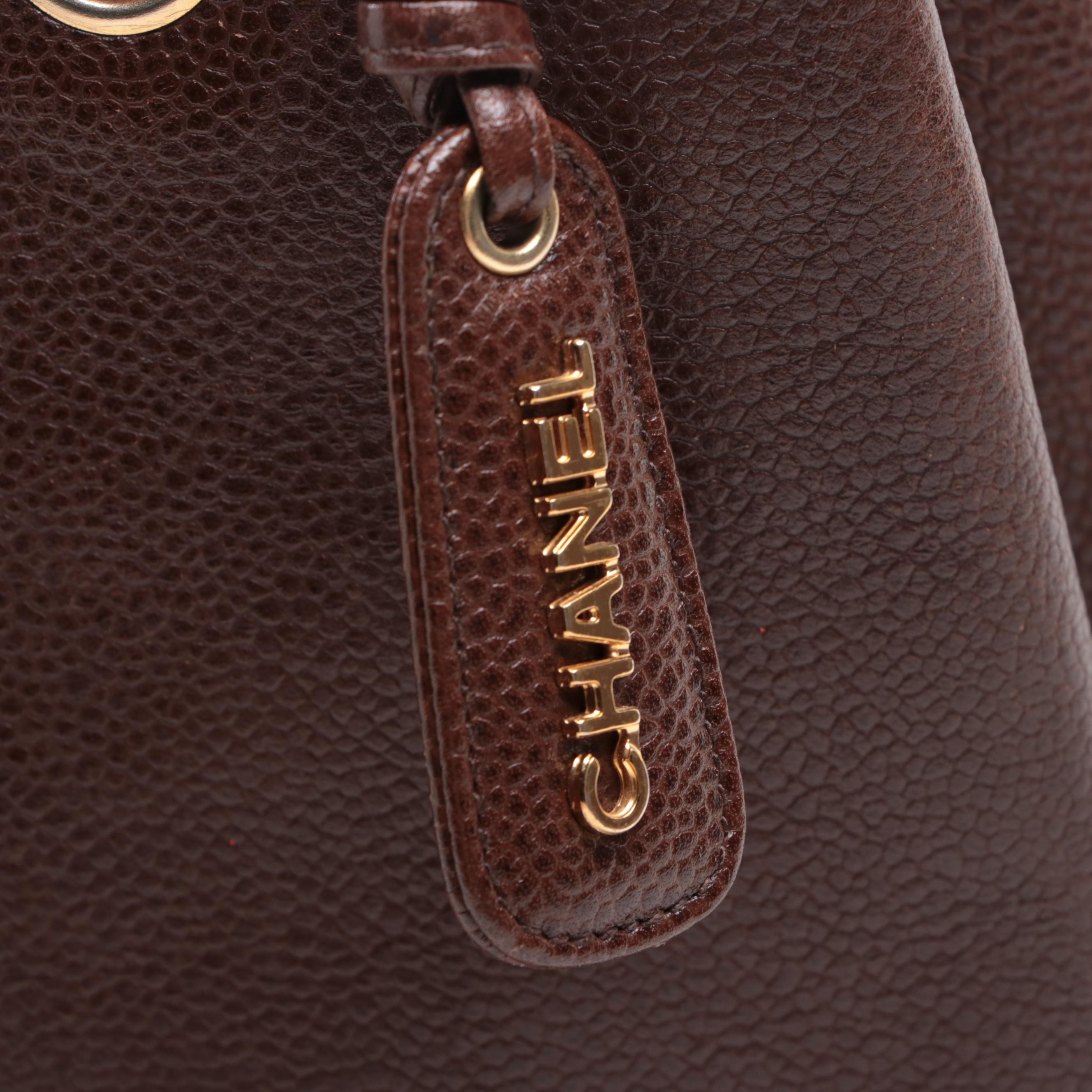 Chanel CC Turnlock Shoulder Bag in Caviar Leather