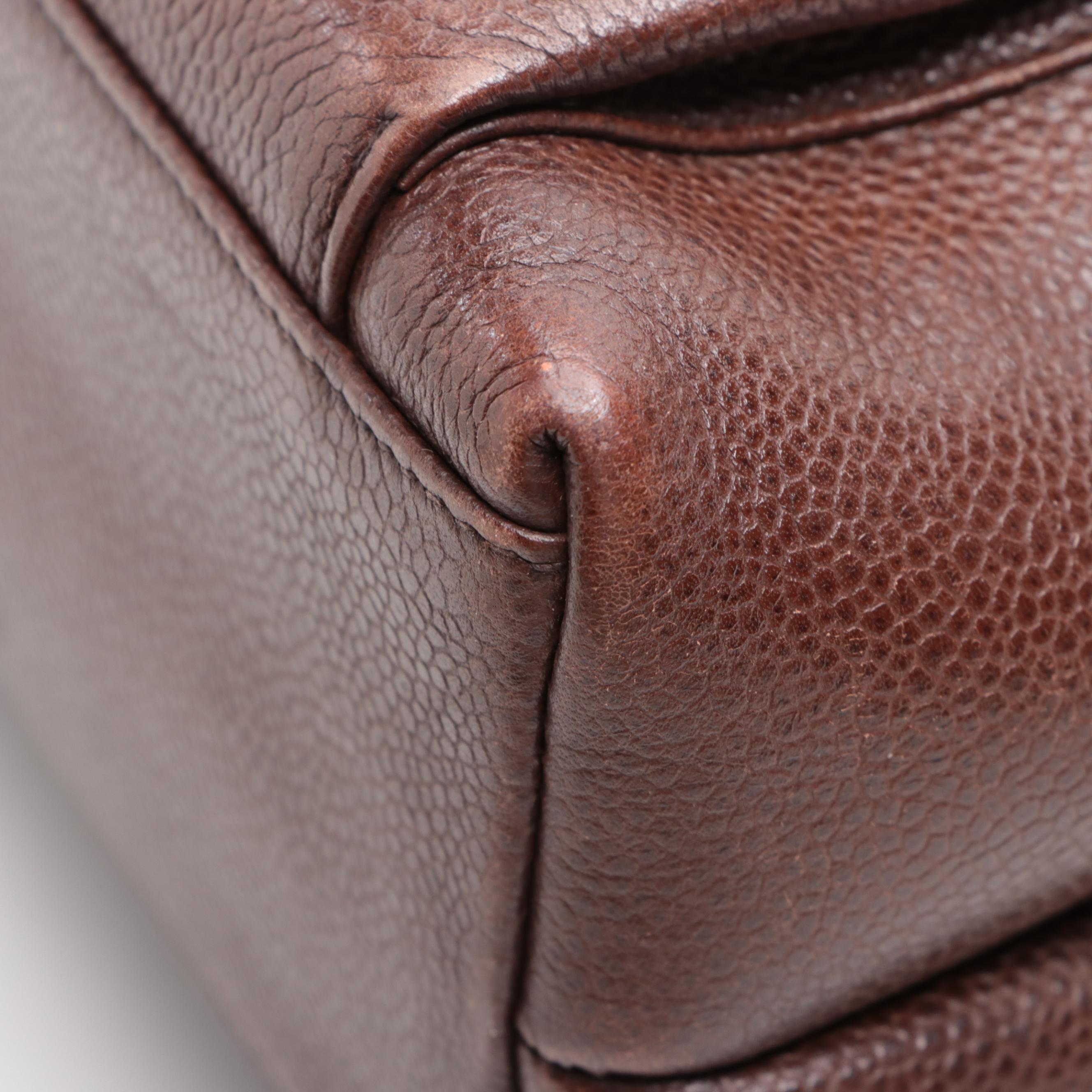 Chanel CC Turnlock Shoulder Bag in Caviar Leather