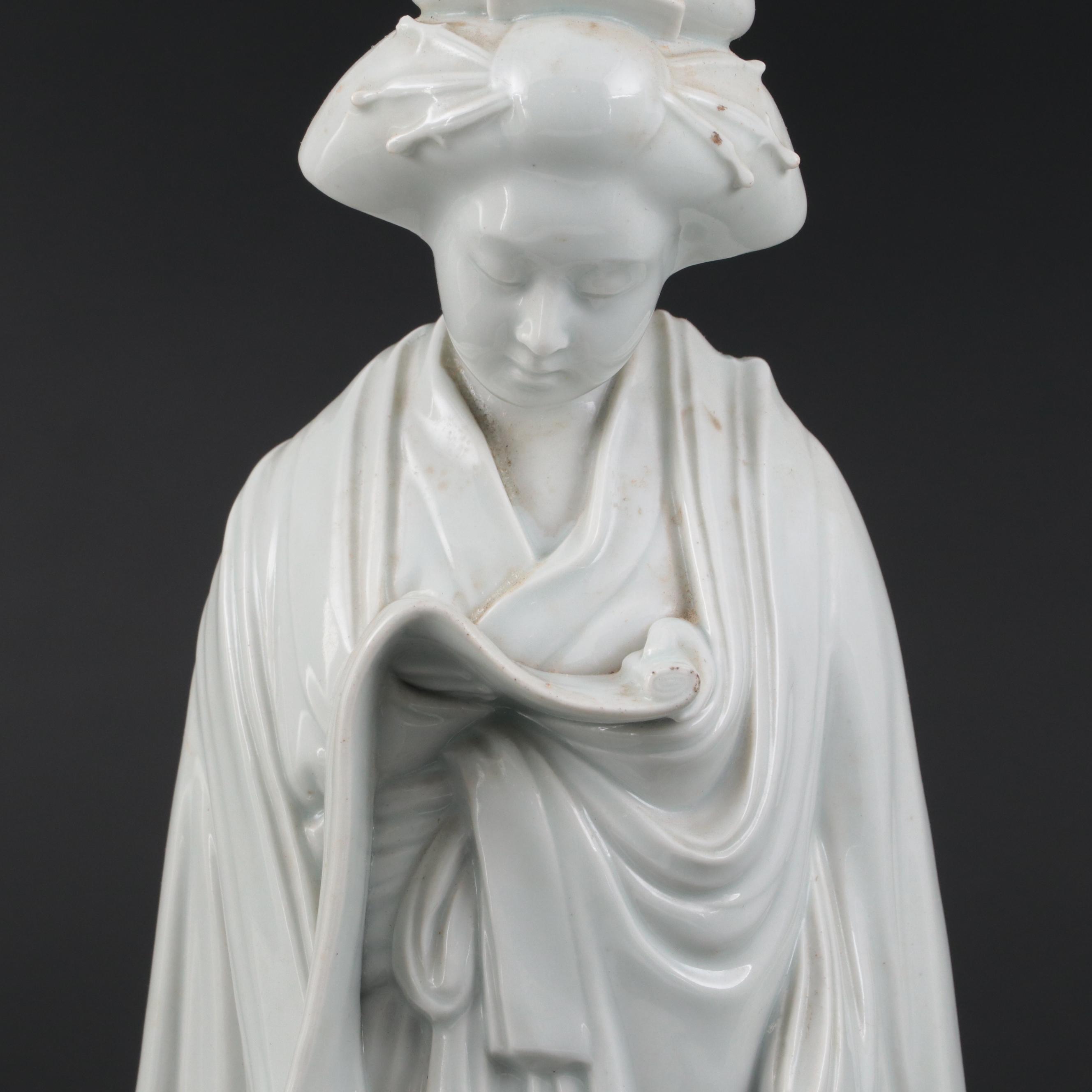 Japanese Blanc de Chine Porcelain Figurine