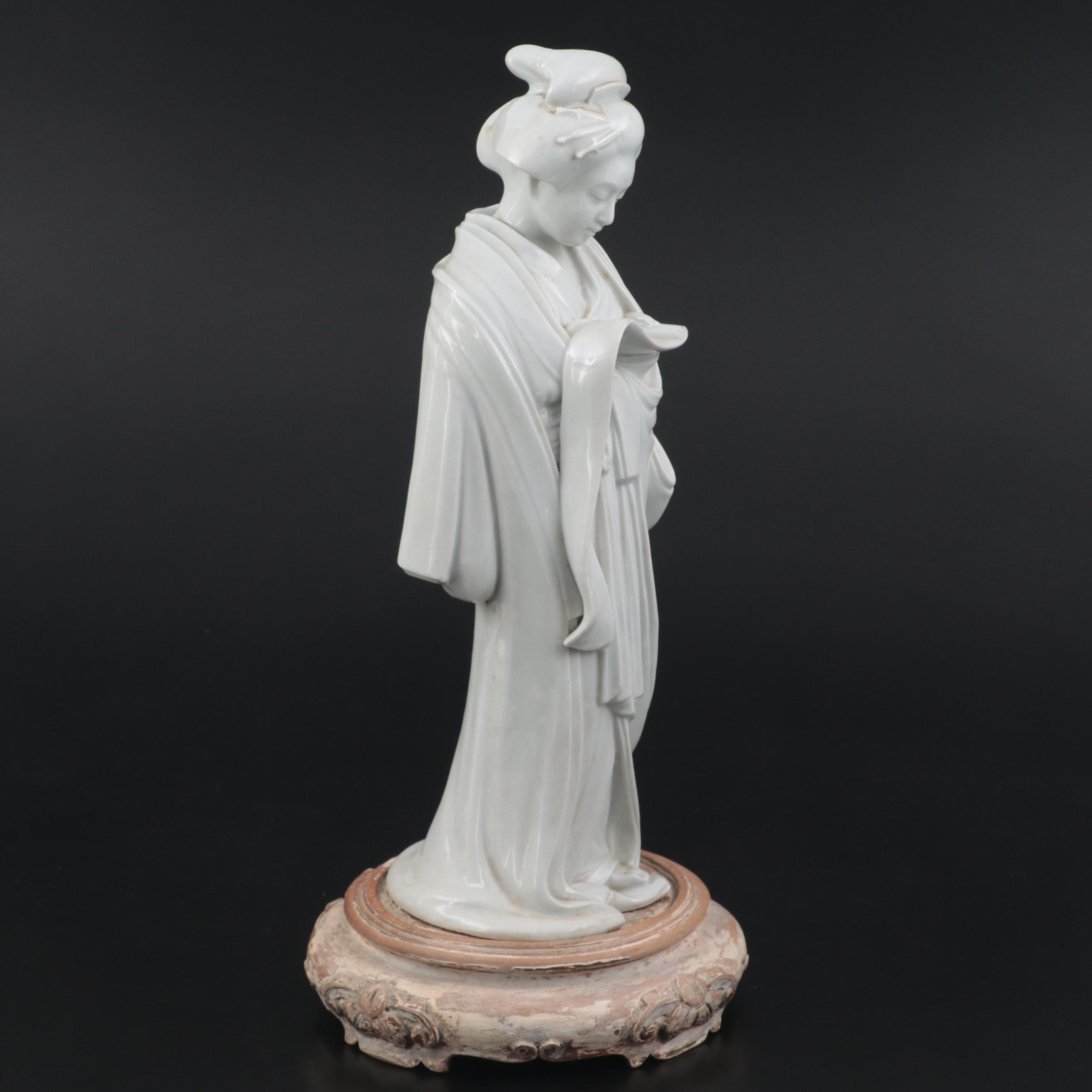 Japanese Blanc de Chine Porcelain Figurine