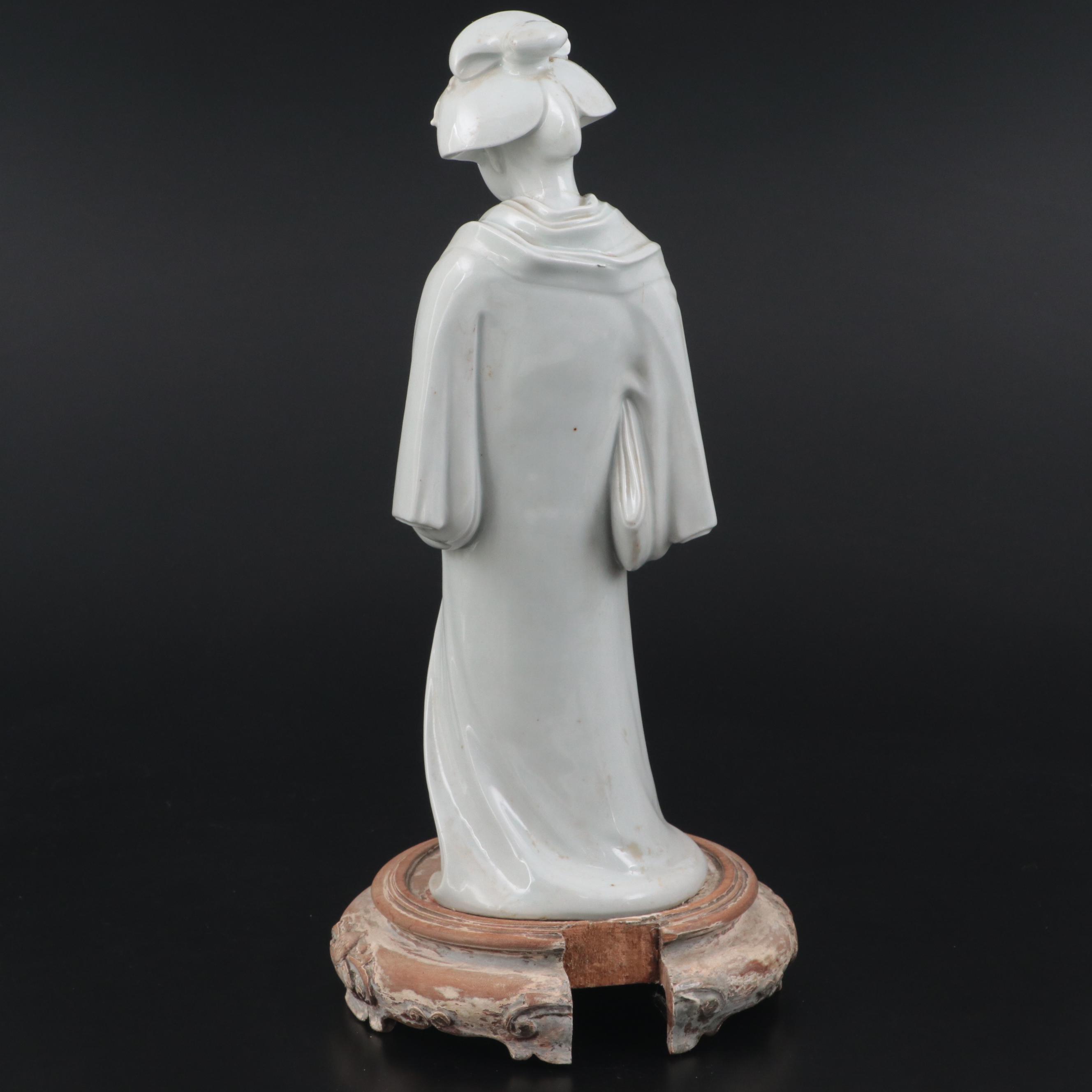 Japanese Blanc de Chine Porcelain Figurine