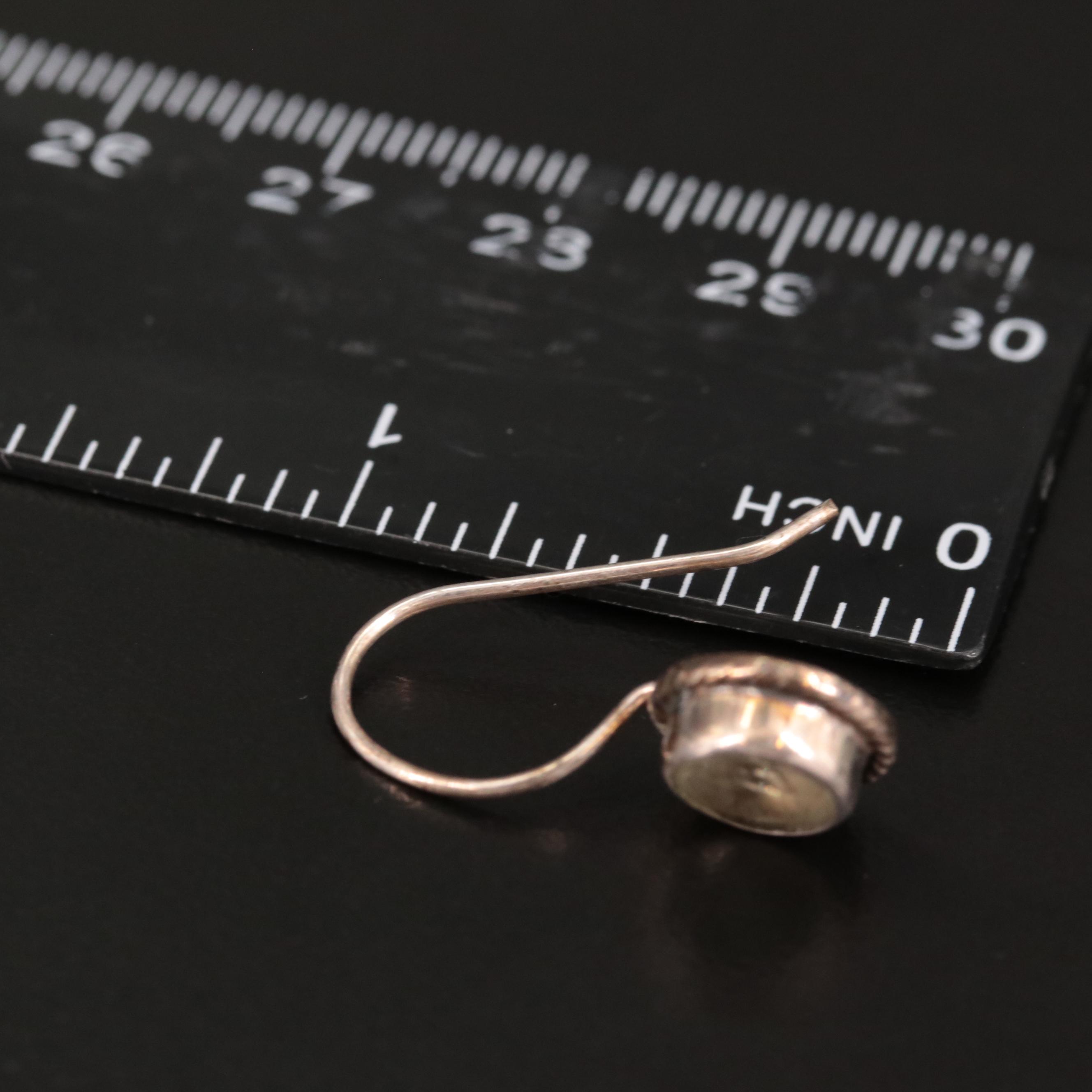 Sterling Citrine Drop Earrings