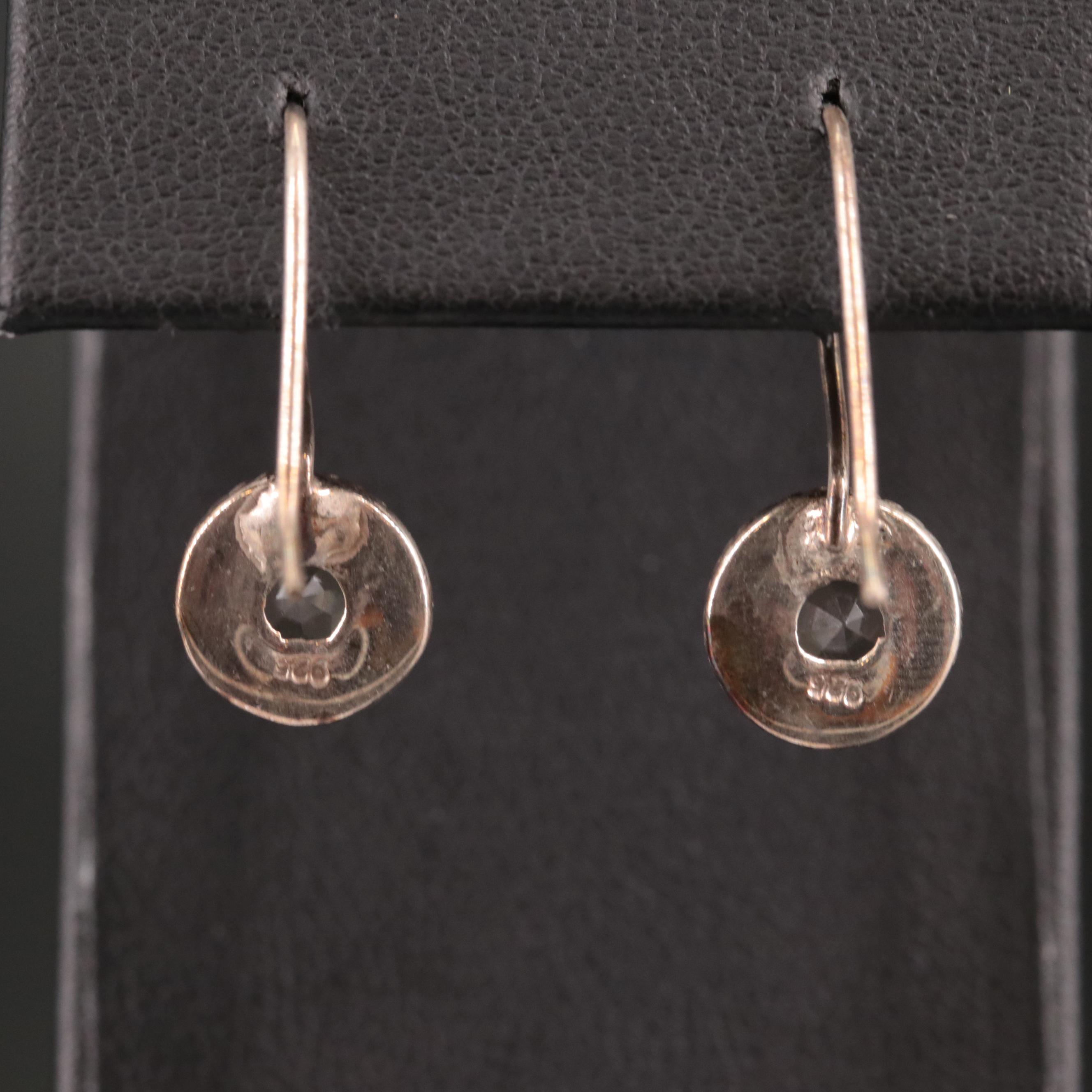 Sterling Citrine Drop Earrings