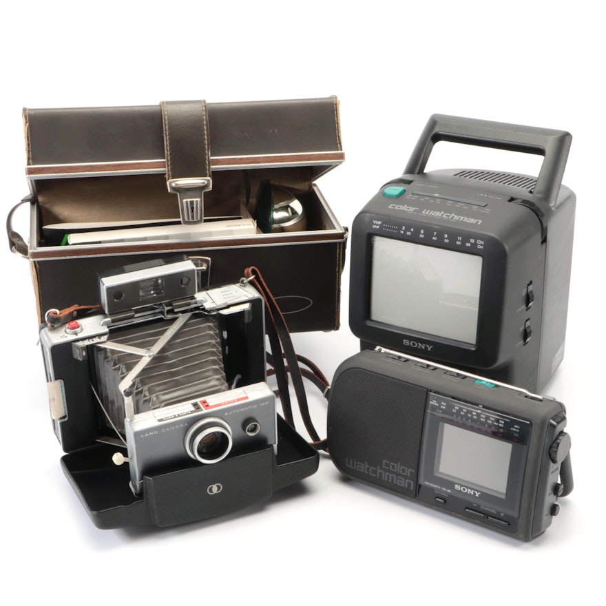 Sony Color Watchman with Polaroid Model 420 Land Camera