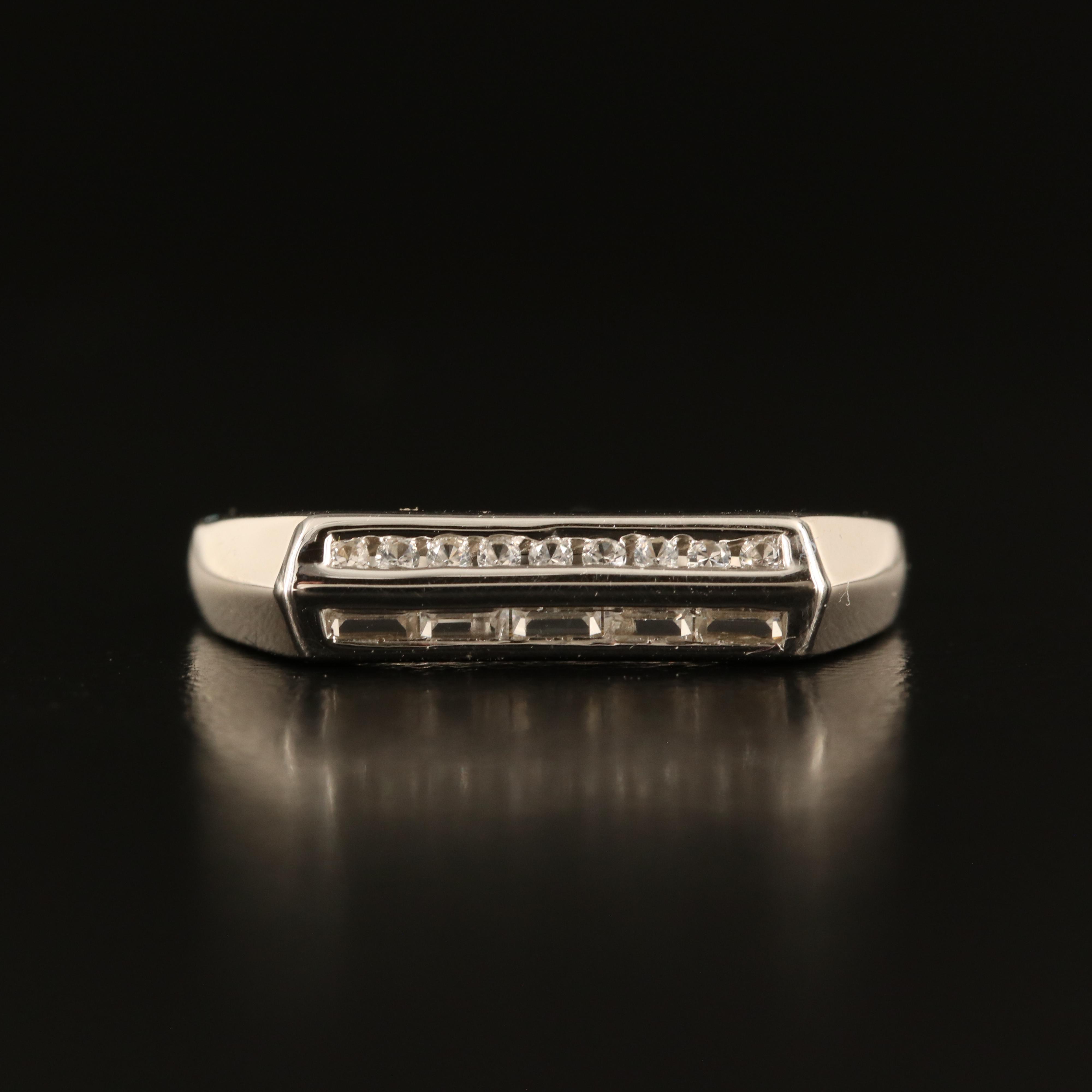 Sterling White Sapphire Band