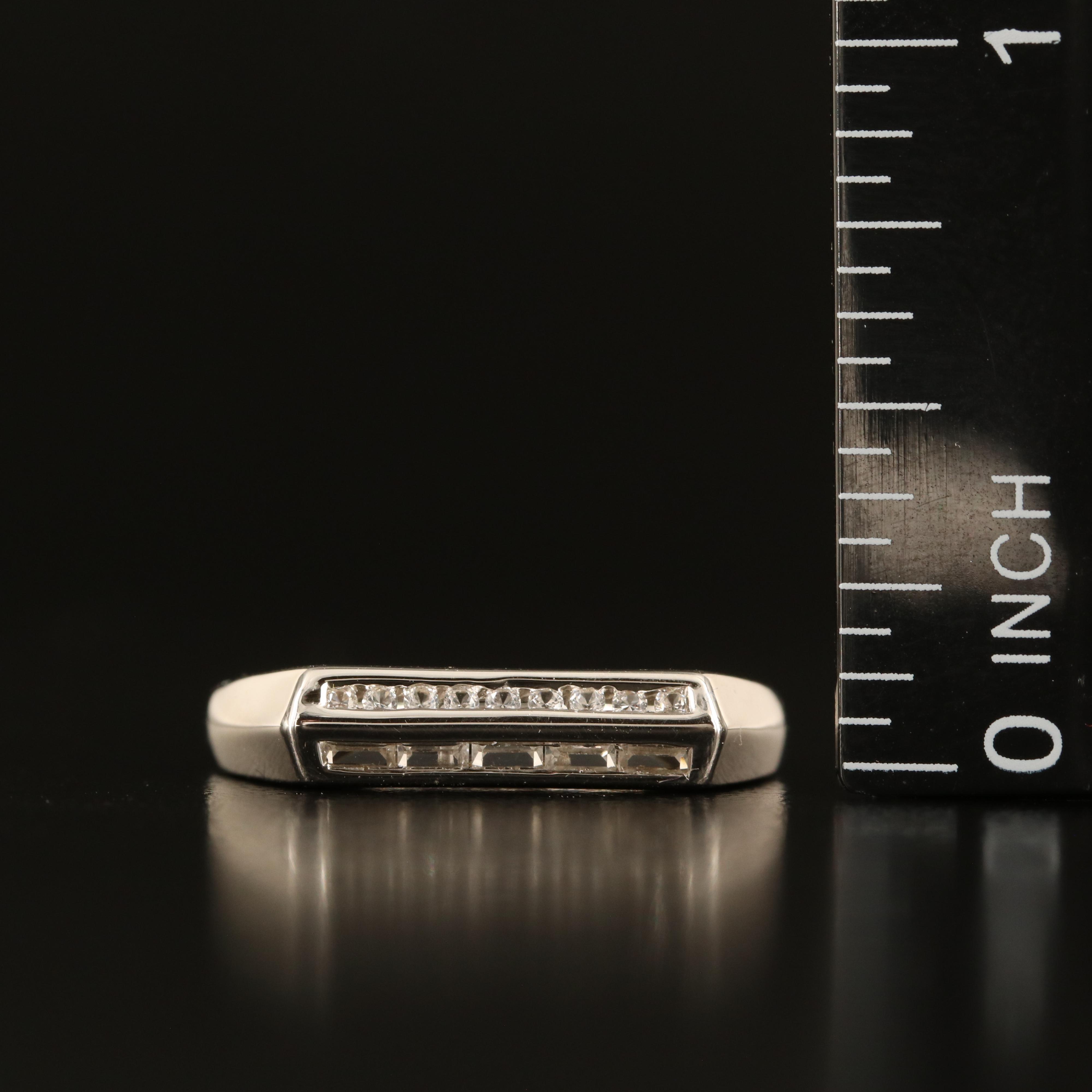 Sterling White Sapphire Band