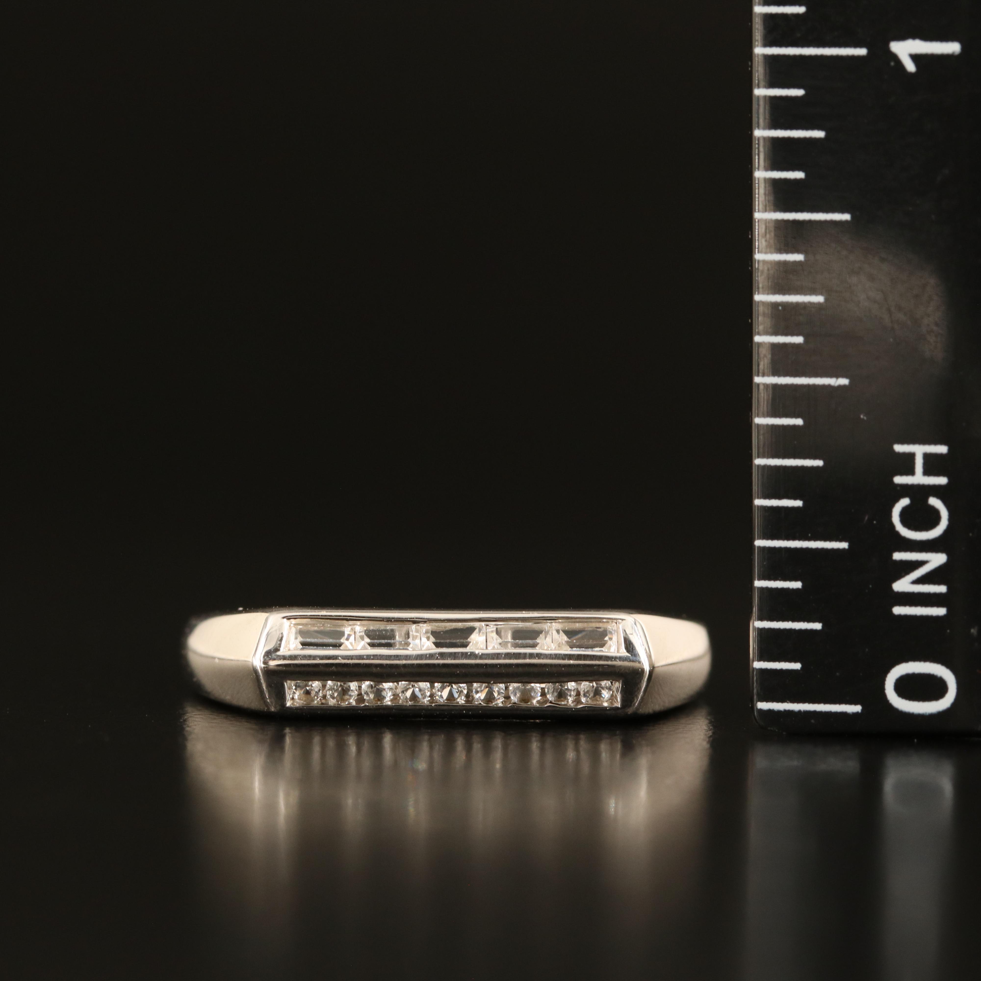 Sterling White Sapphire Band