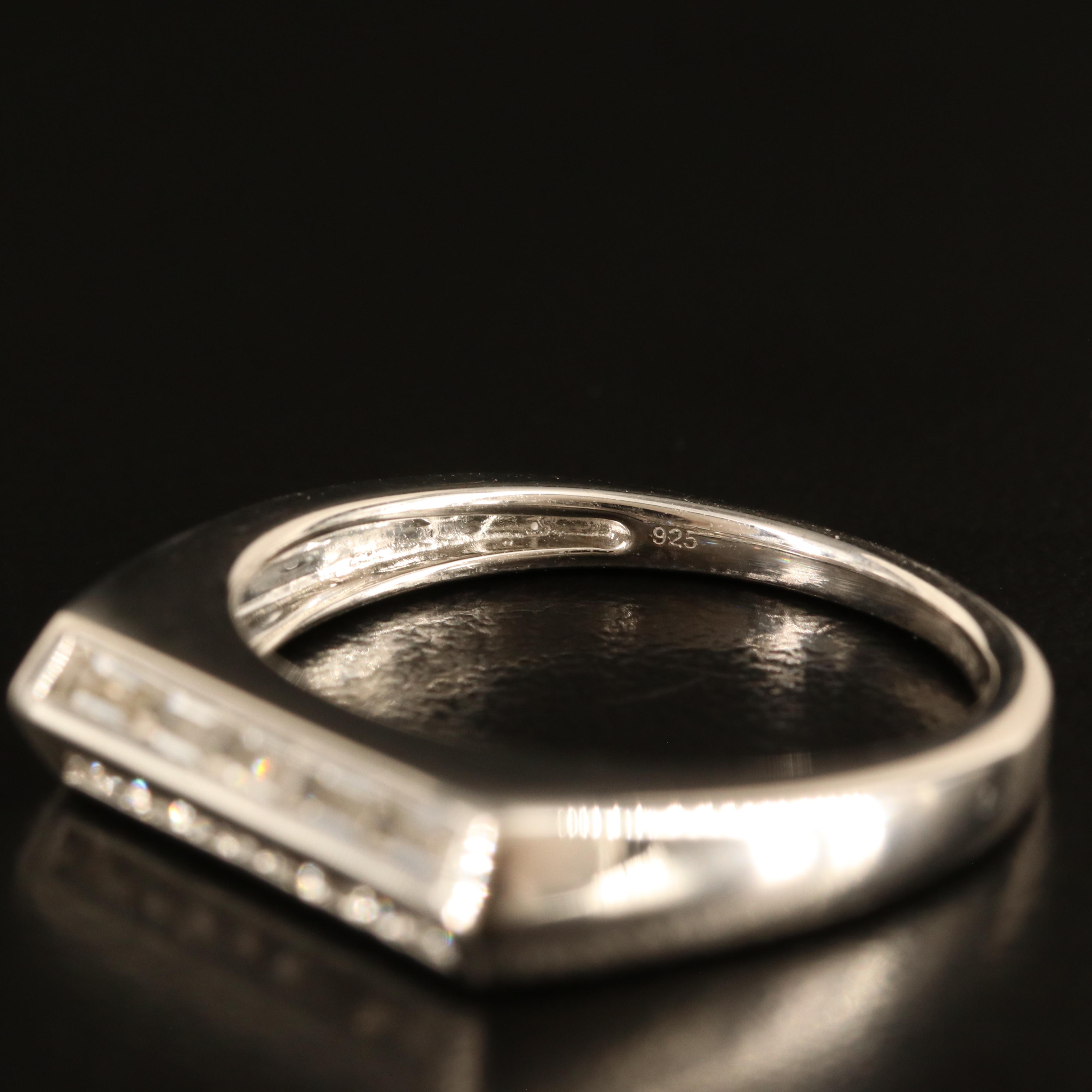 Sterling White Sapphire Band