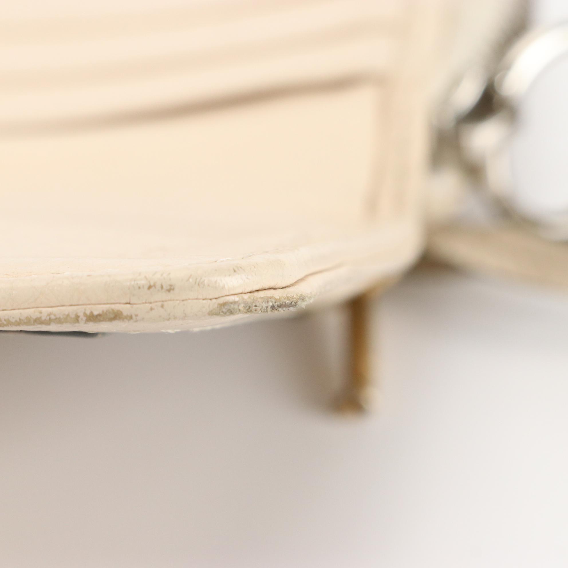 Chloé Paddington Compact Zip Around Wallet in Cream Leather