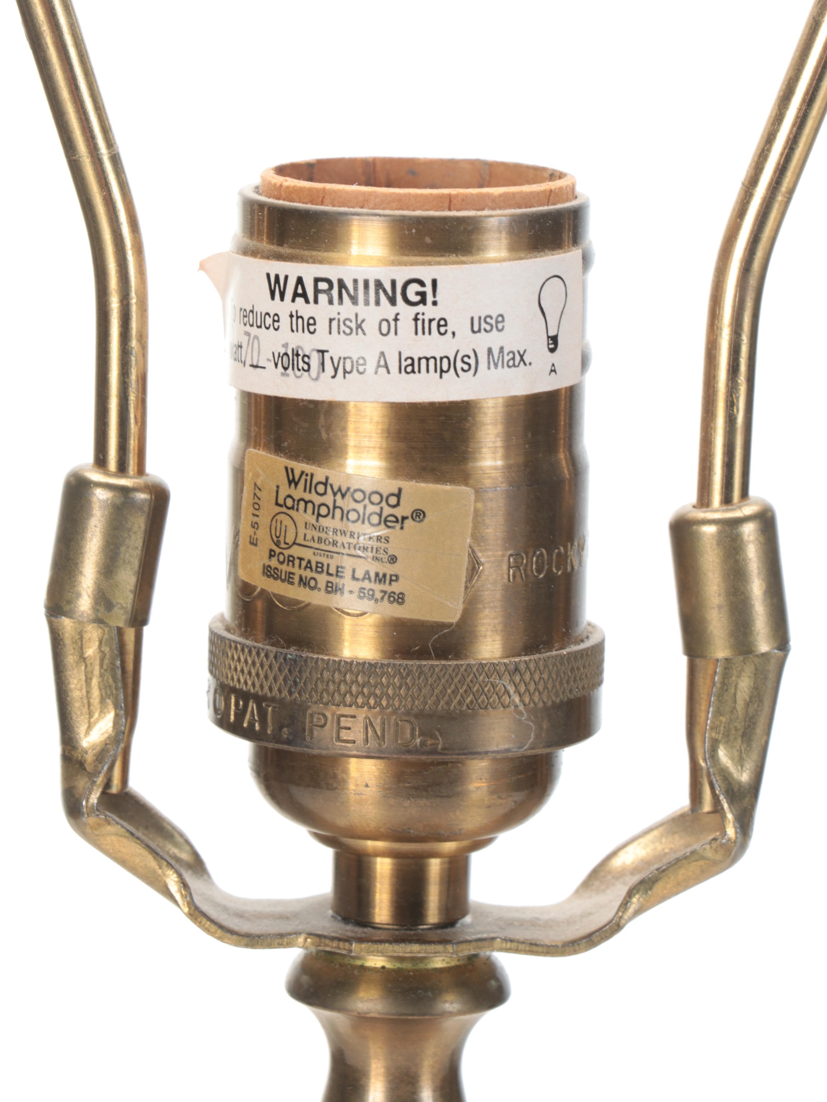 Wildwood Lamps "Villa La Rocca Pisana" Craquelure Finish Table Lamp