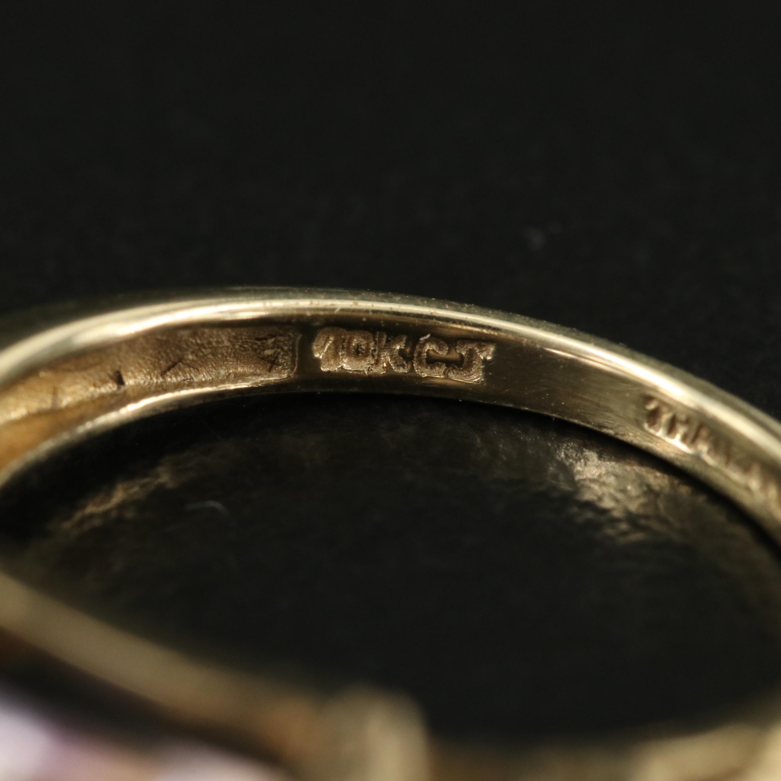 10K Ametrine and Diamond Ring