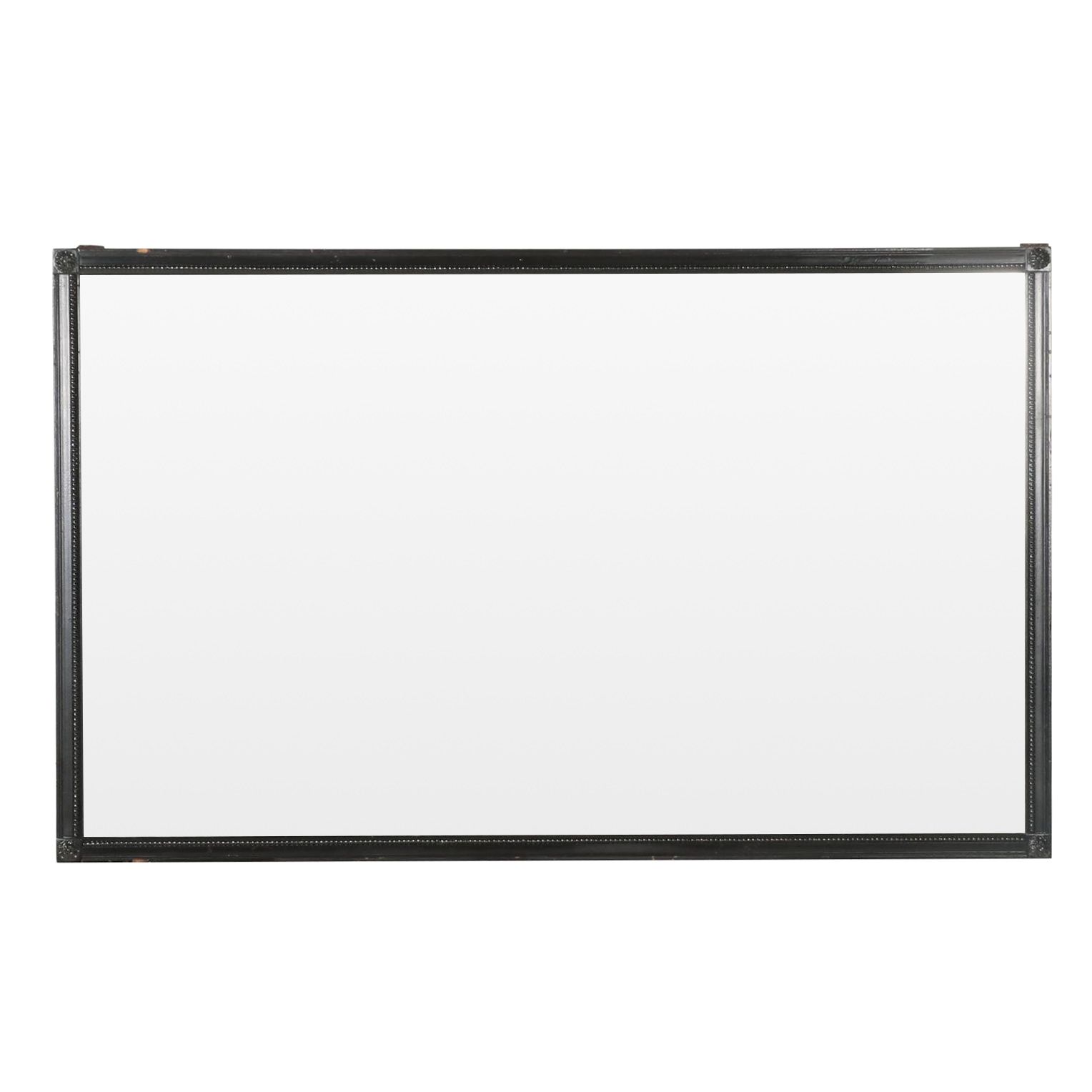 MMA "Hart" Mirror with Black Enameled Frame, Mid-20th Century