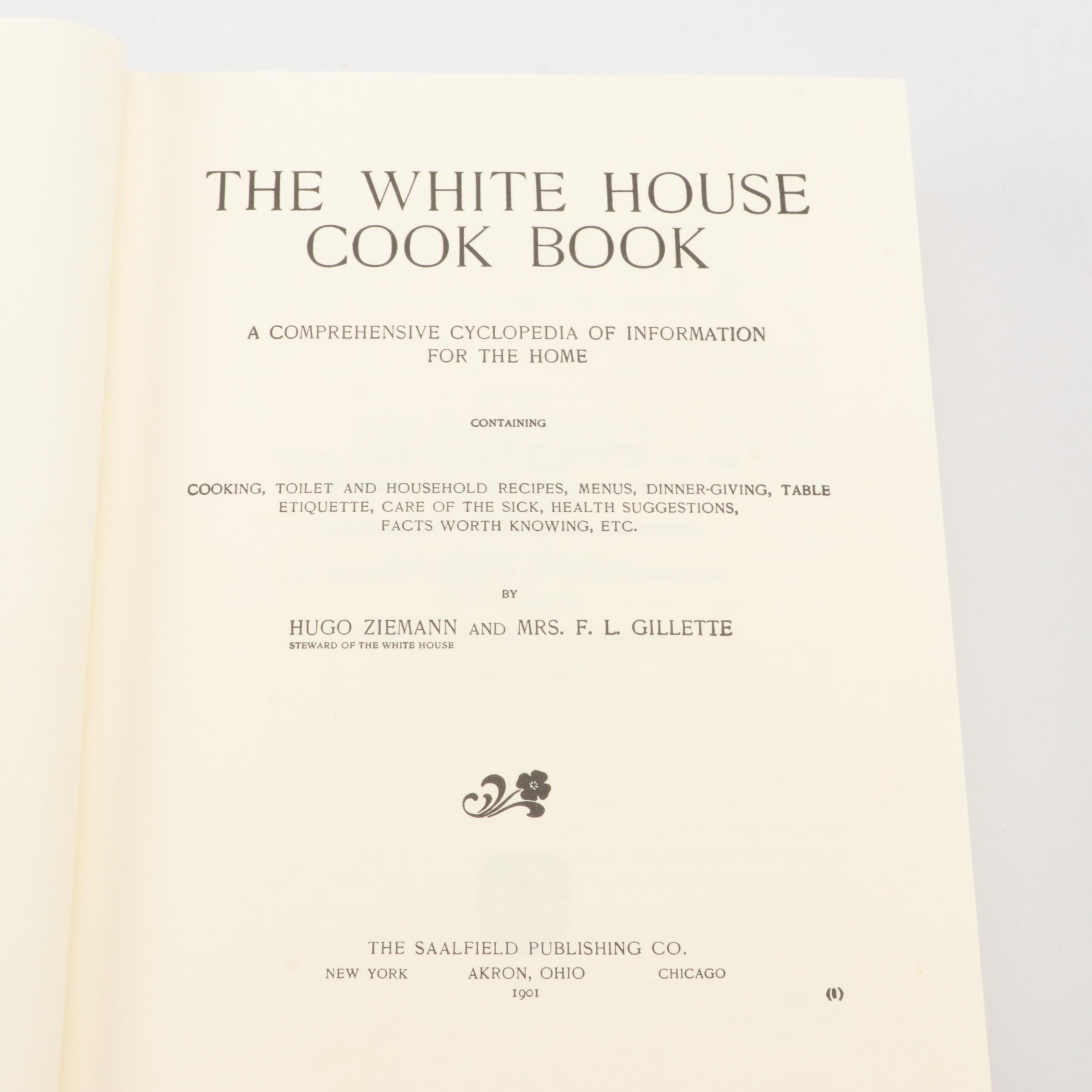 Illustrated "The White House Cook Book" by Hugo Ziemann and F. L. Gillette