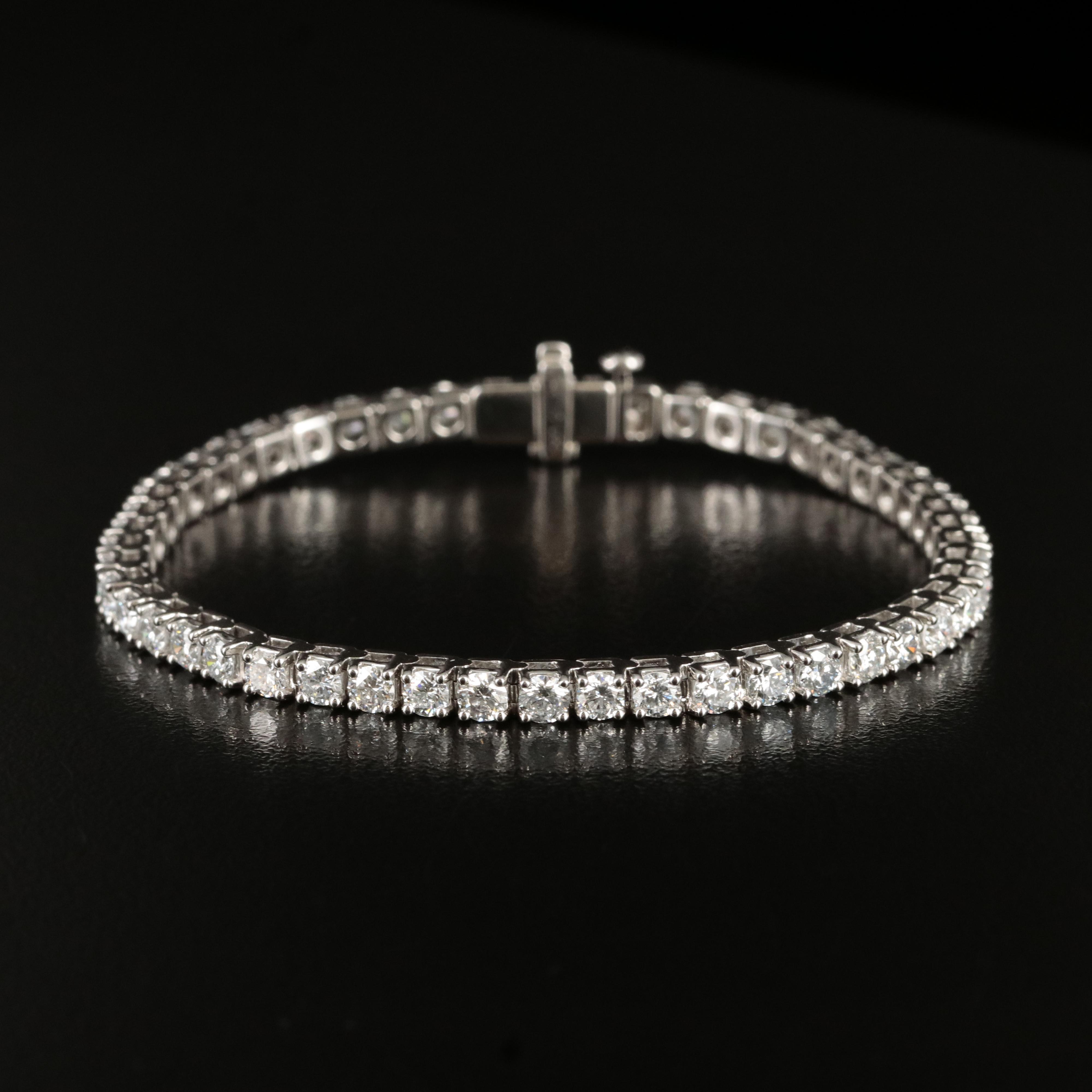 14K 6.00 CTW Lab Grown Diamond Line Bracelet