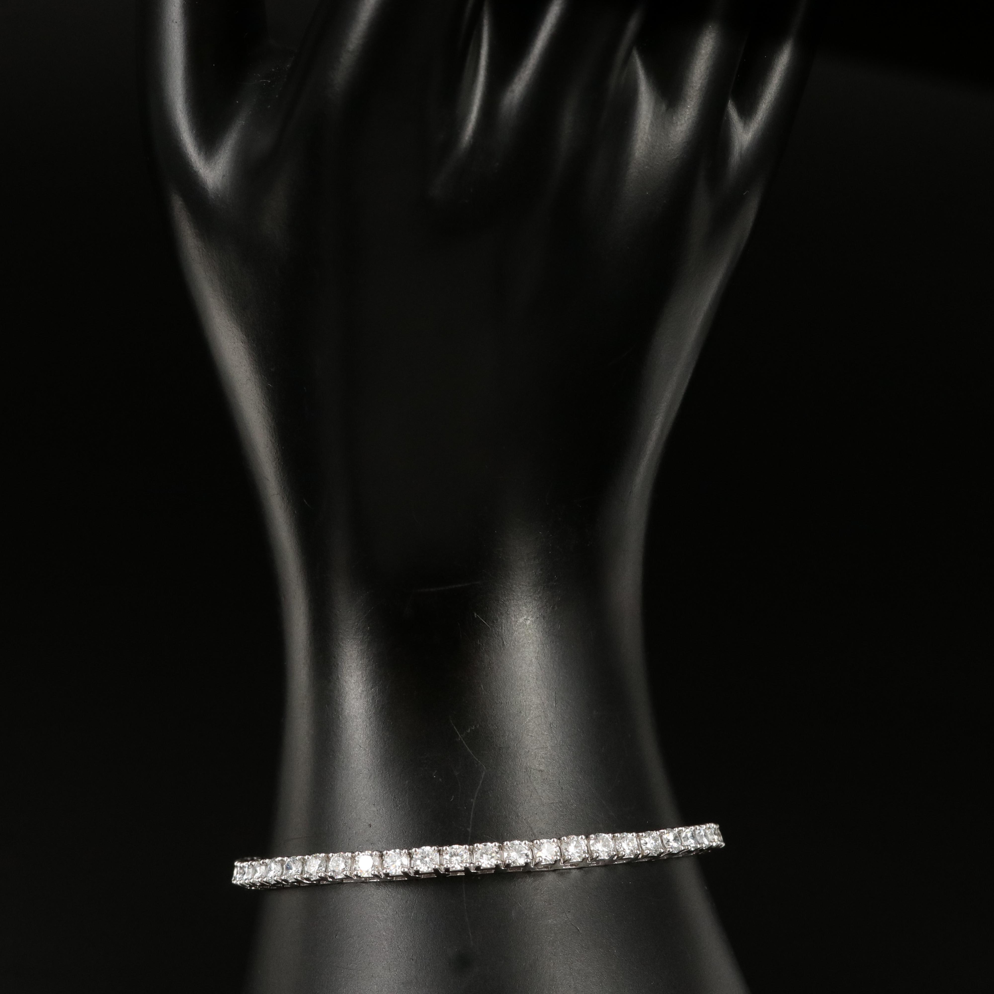14K 6.00 CTW Lab Grown Diamond Line Bracelet