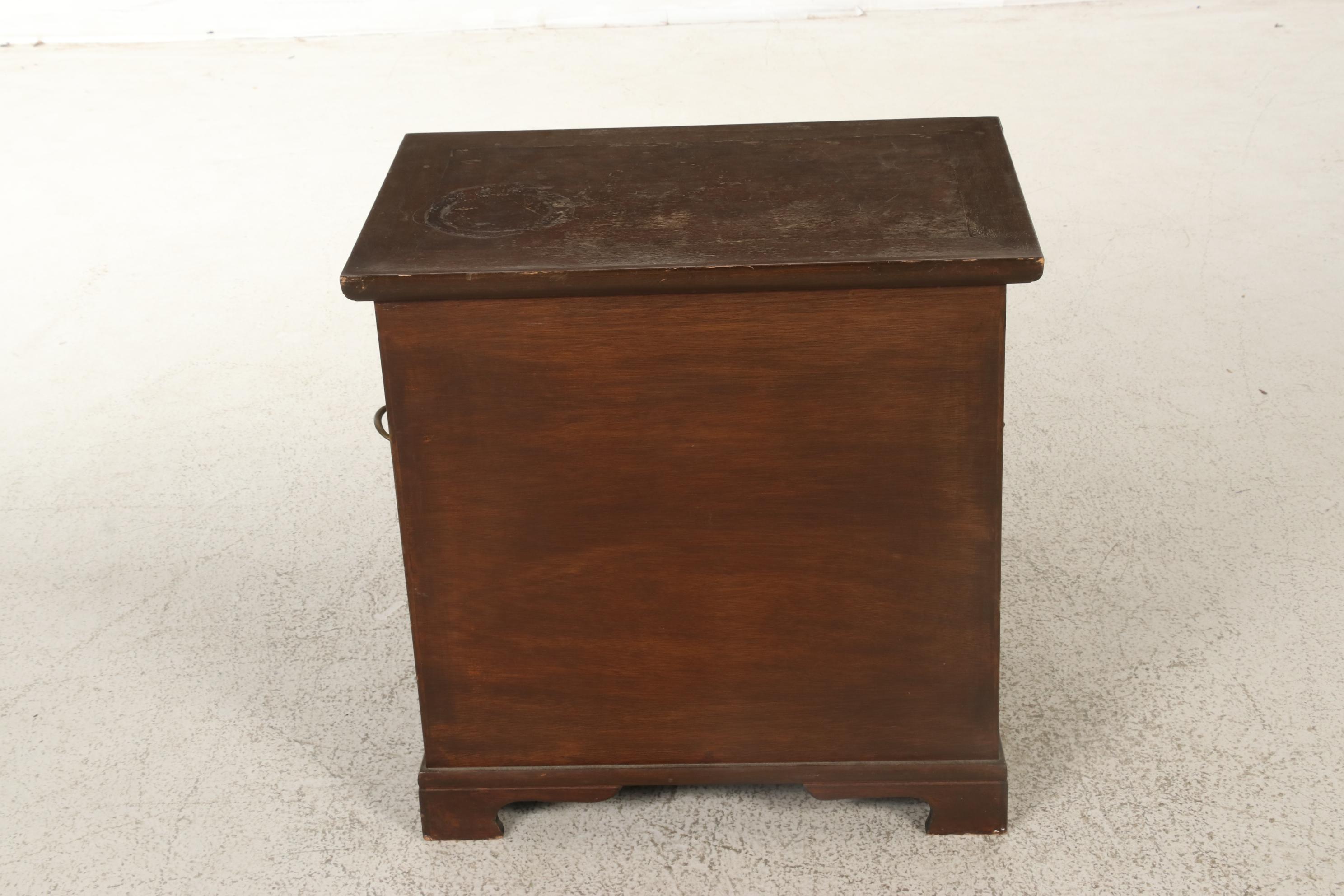 Chinese Fir and Elm Brass-Mounted Chest