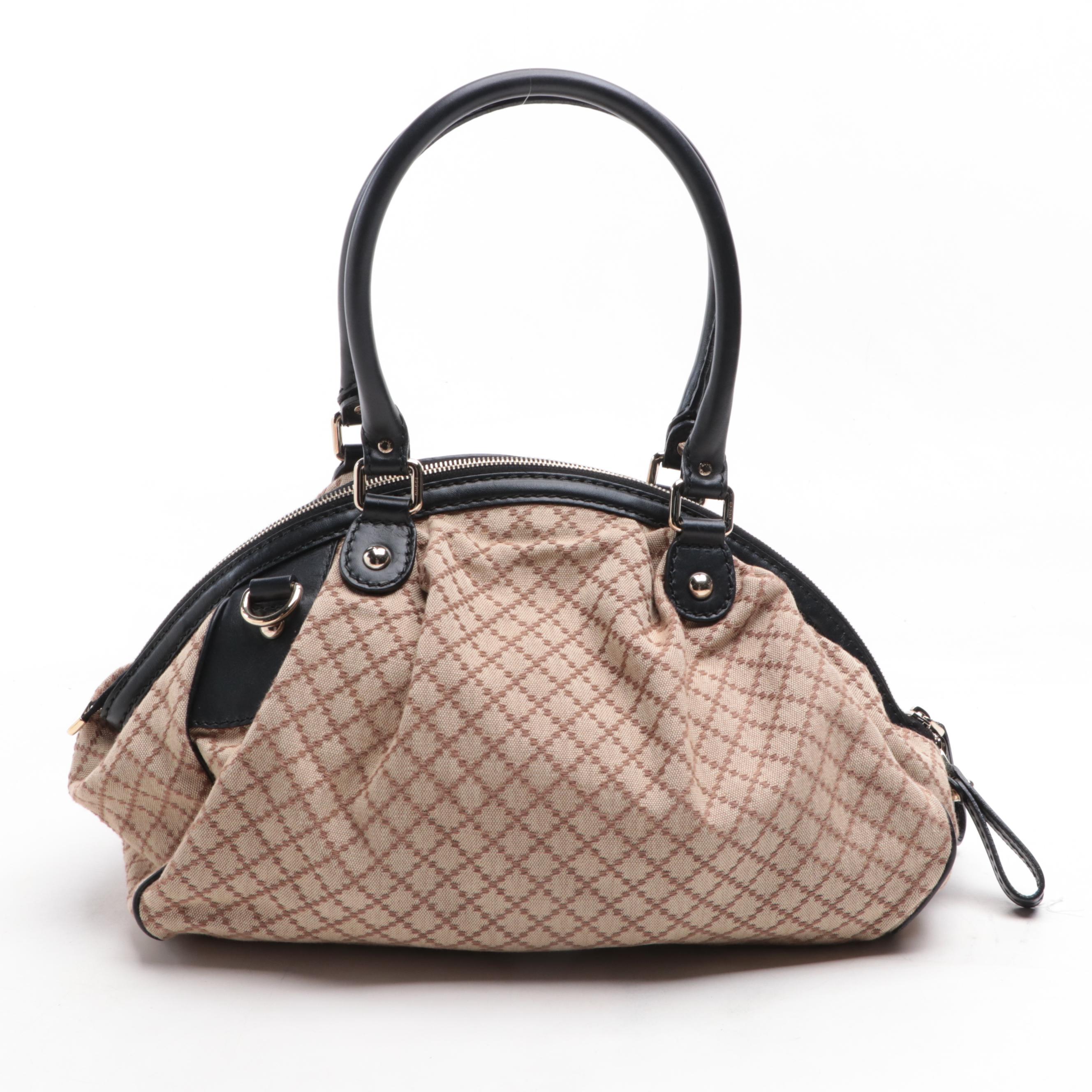 Gucci Sukey Tote in Diamante Canvas and Leather