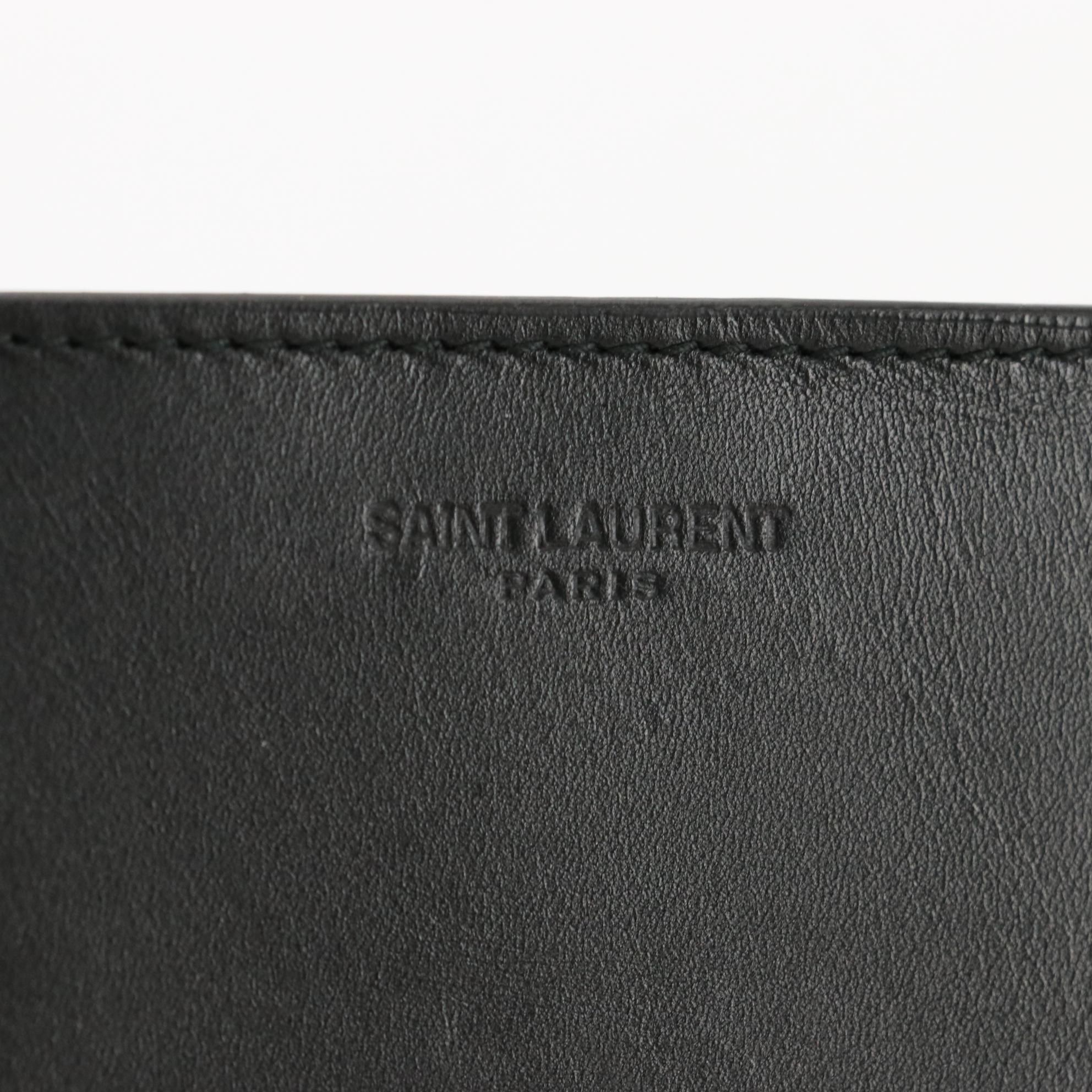 Saint Laurent Bifold Wallet in Studded Black Leather